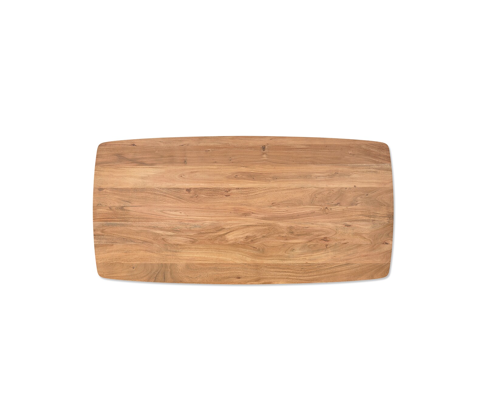 Table à manger Edge Boot 200x100 Acacia Naturel Acier Inoxydable Large Bord Suisse 4