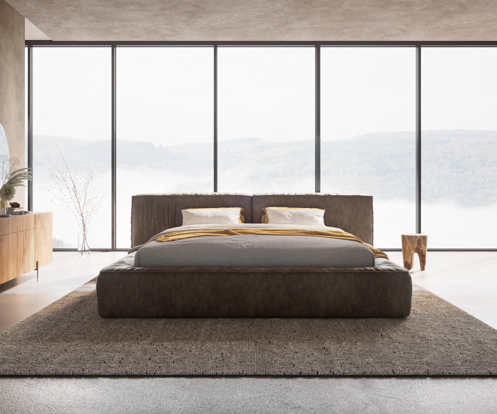 Sommier-rembourré Coperti 180x200 cm Microfibre Taupe Vintage 3 Sommier-rembourré Coperti 180x200 cm Microfibre Taupe Vintage 3