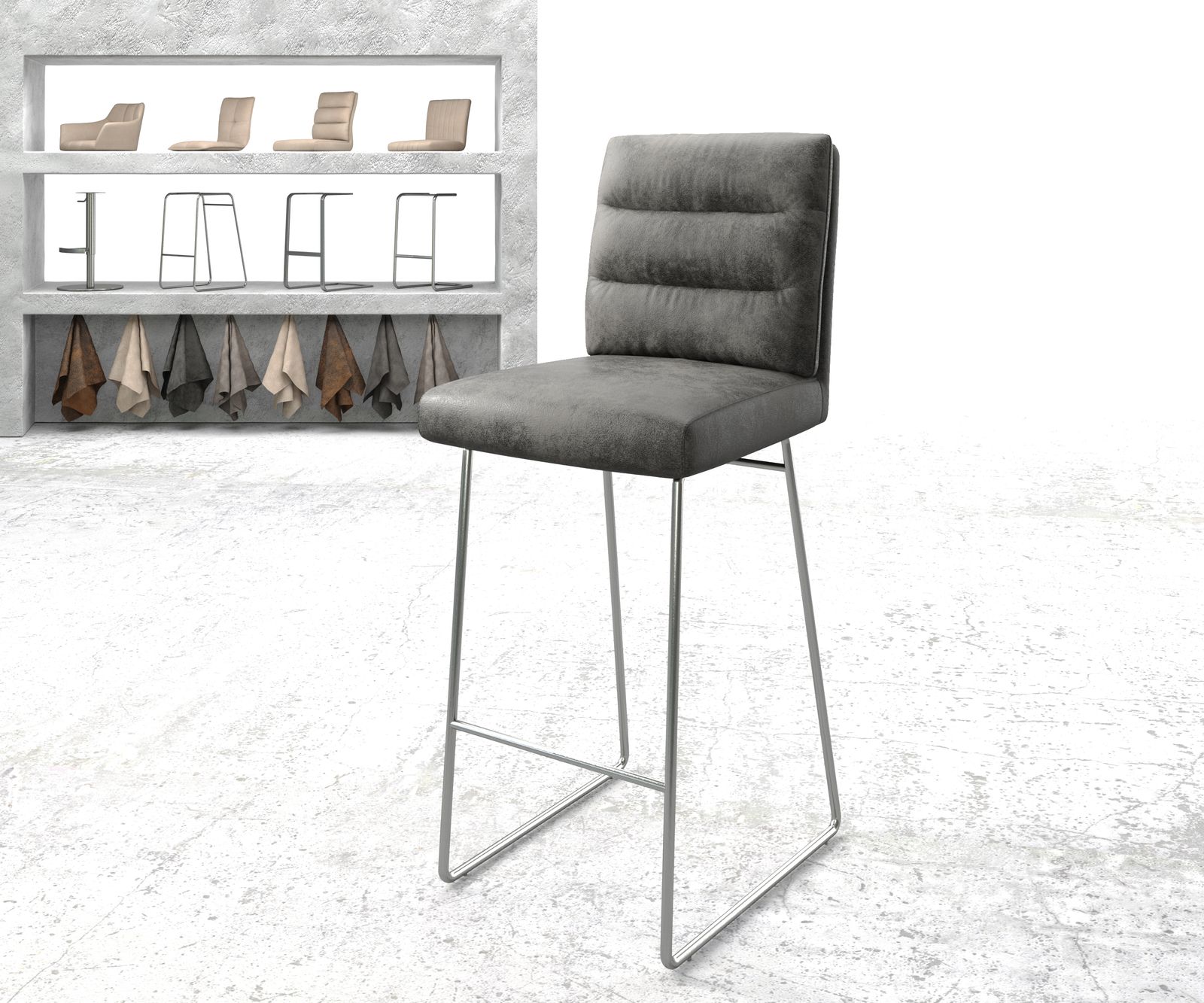 Chaise-de-bar Pela-Flex chaise rembourrée 2