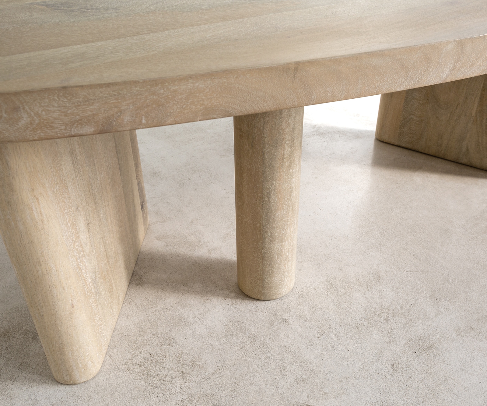 Table-basse Wido 110x50 cm Manguier White Wash 5 Table-basse Wido 110x50 cm Manguier White Wash 5