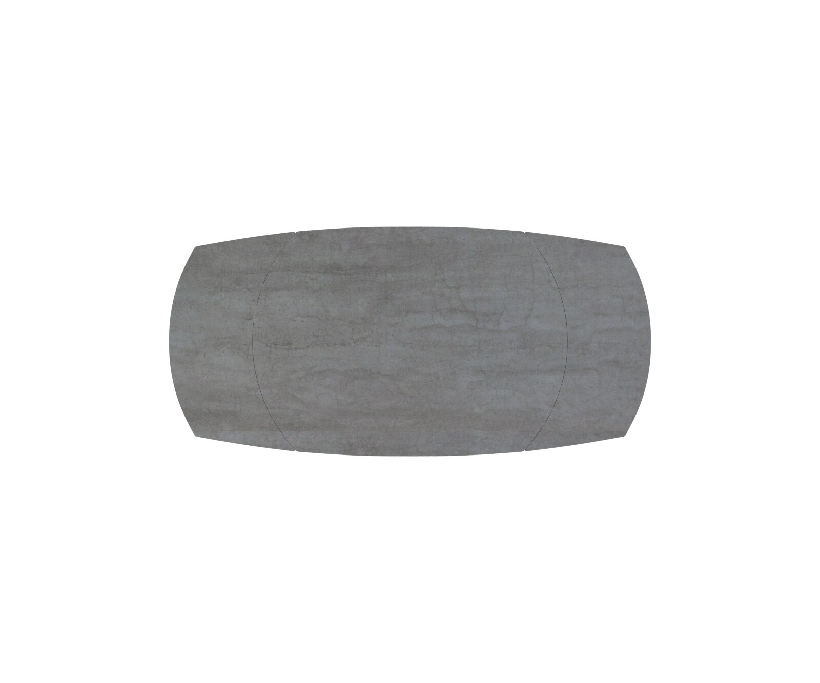 Plateau de table à manger Edge bateau 130-200x100 cm céramique béton gris extensible 2