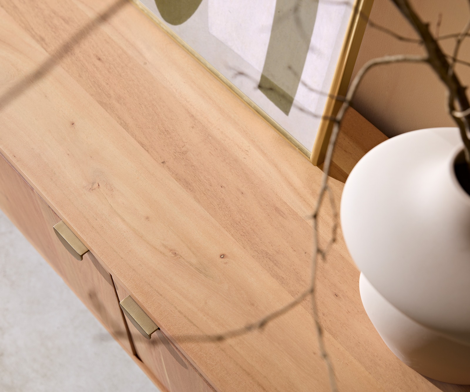 Meuble-TV Caius 220 cm acacia aura 4 portes 6