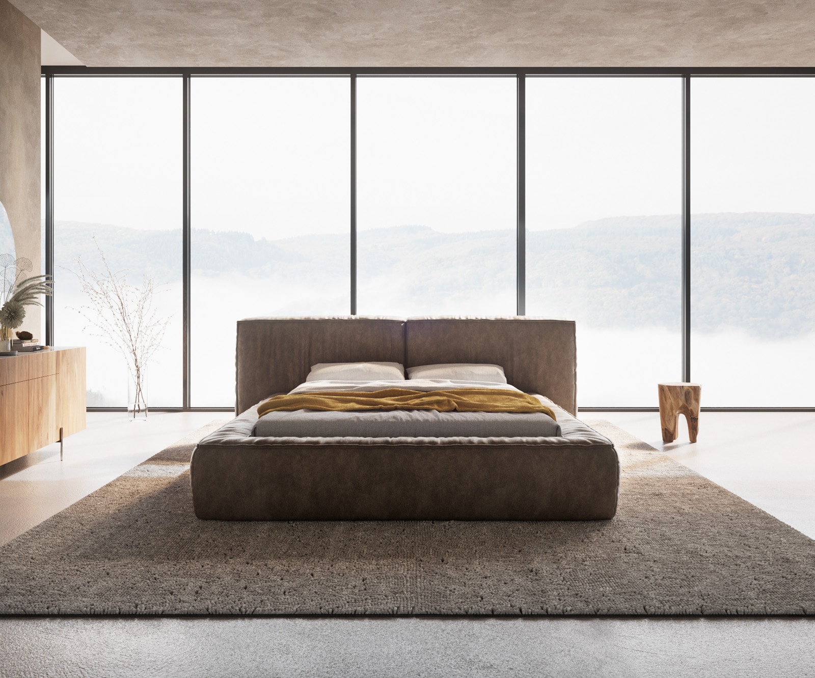 Sommier-rembourré Coperti 140x200 cm Microfibre Taupe Vintage 3 Sommier-rembourré Coperti 140x200 cm Microfibre Taupe Vintage 3