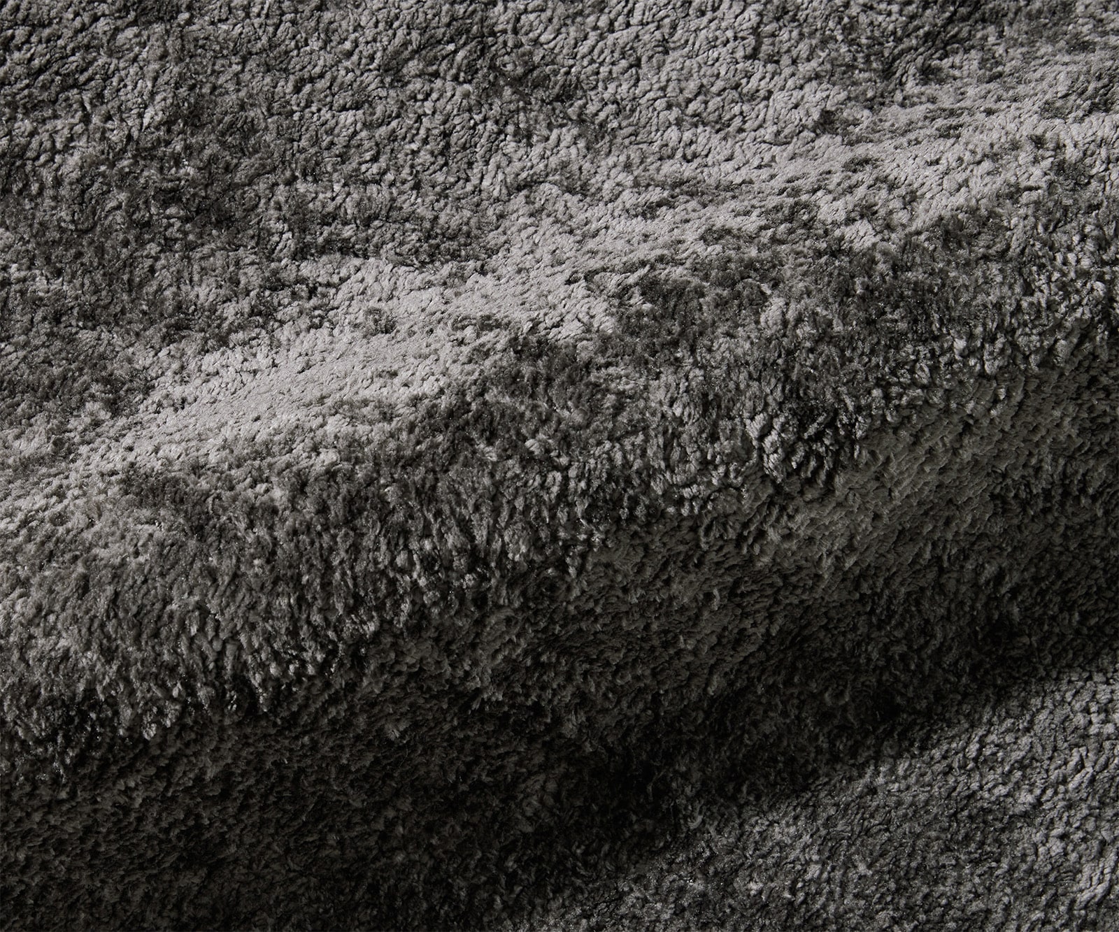 Cadre-de-lit rembourré Shona 180x200 cm tissu Teddy gris 2 Cadre-de-lit rembourré Shona 180x200 cm tissu Teddy gris 2