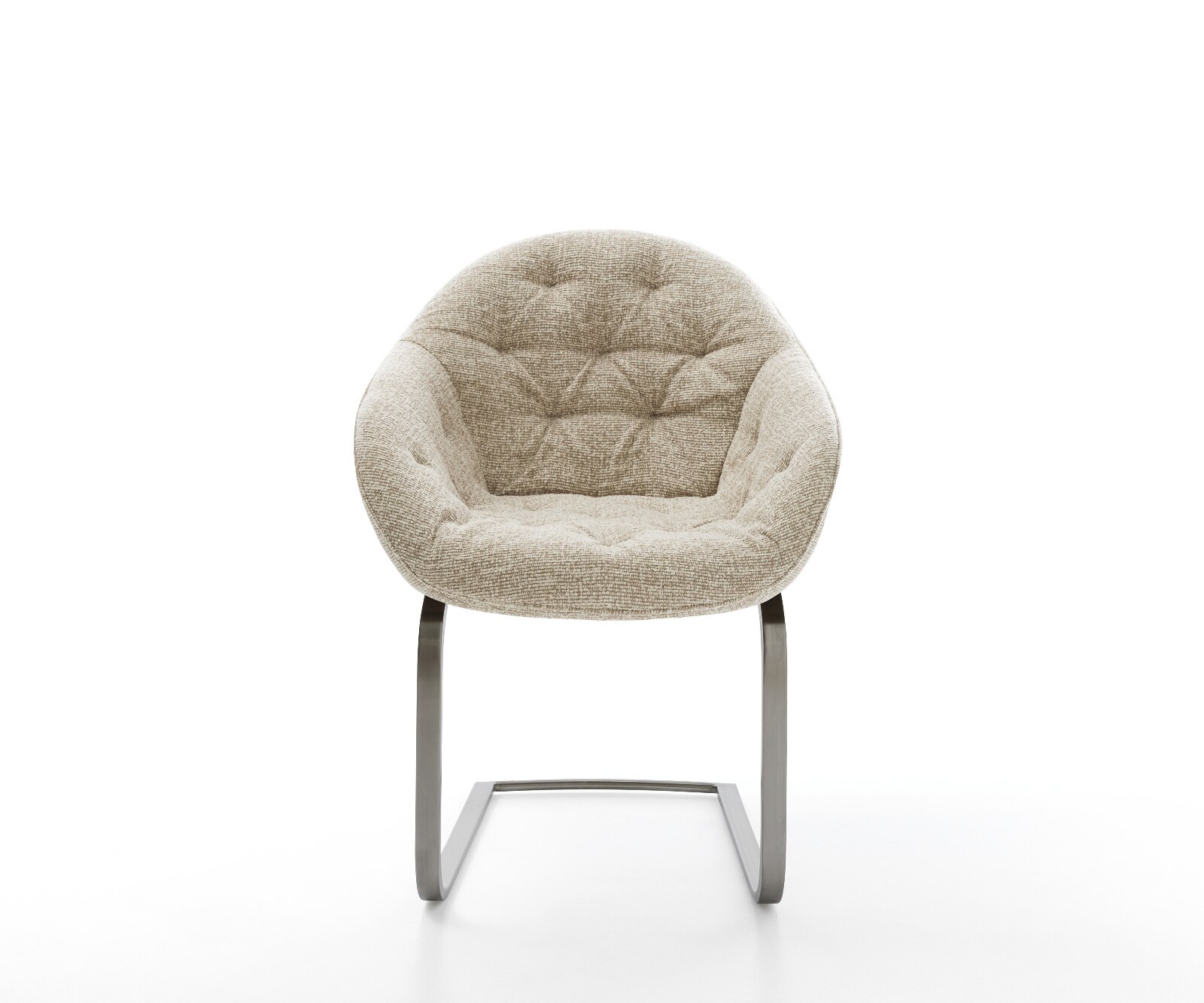 Cantilever Gaio-Flex tissu tissé doux beige pied cantilever plat grafiete 2