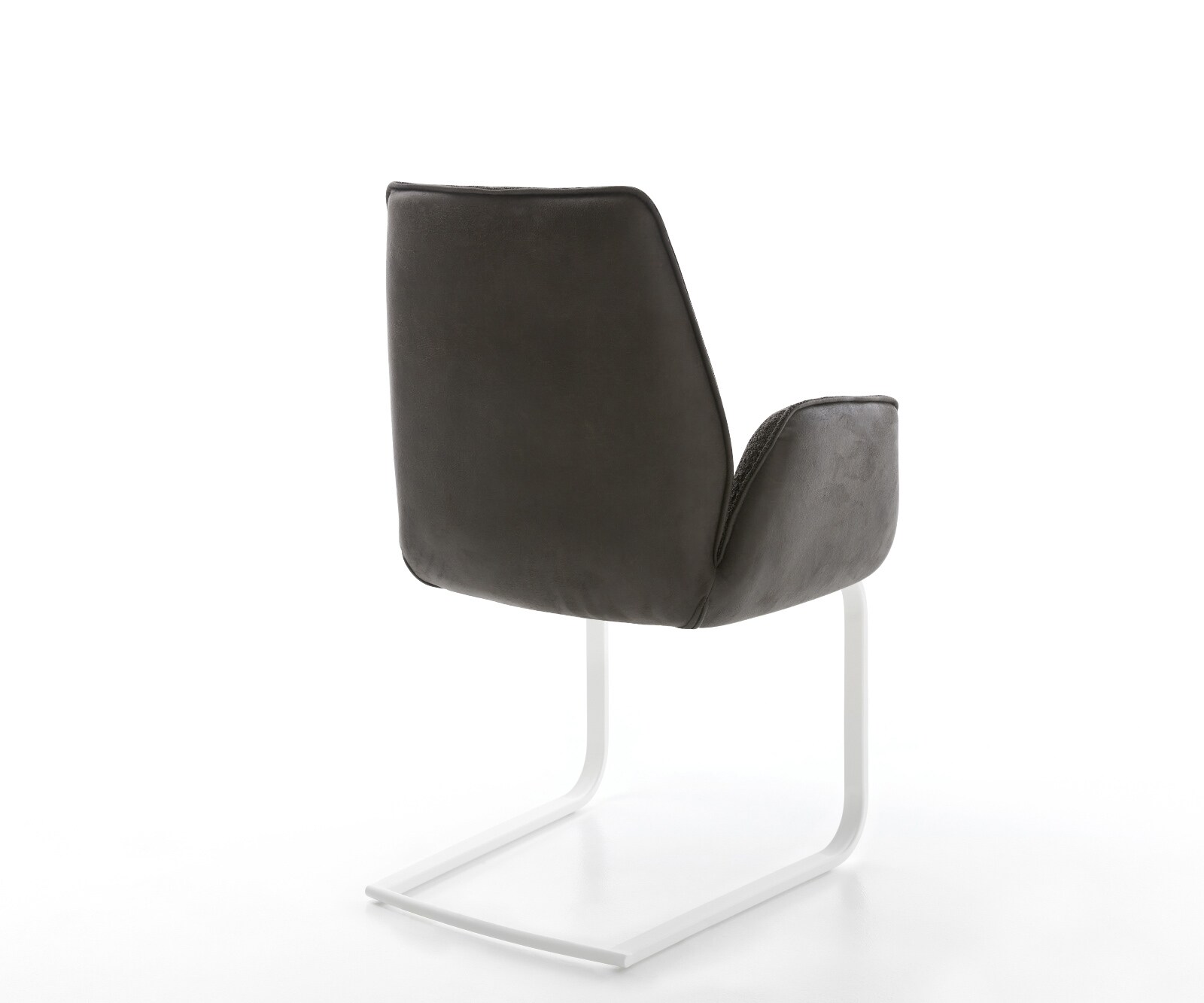 Cantilever Zoa-Flex tissu mixte noir pied cantilever plat blanc ressorts ensachés 4