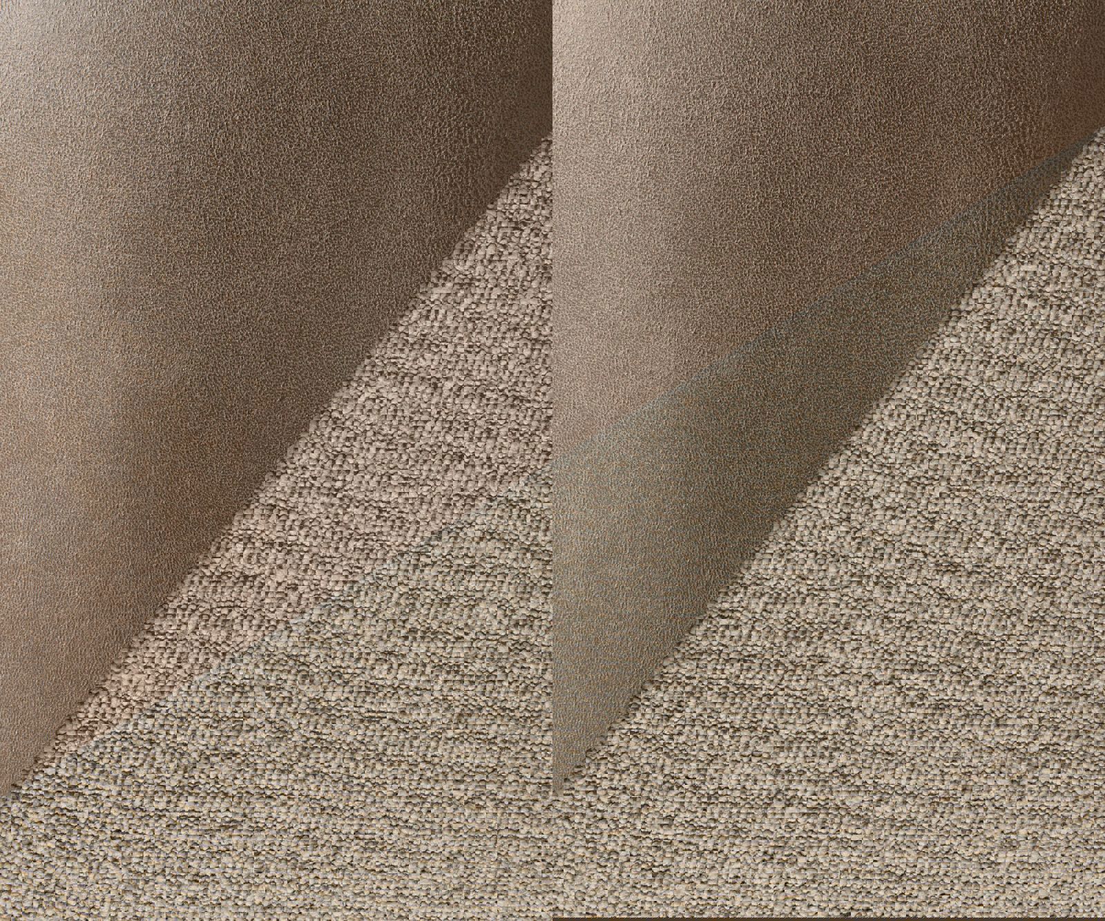 Chaise-de-salle-à-manger Vinka-Flex avec accoudoirs tissu mixte couleur boue pied trapèze acier inoxydable brossé ressorts ensachés 2 Chaise-de-salle-à-manger Vinka-Flex avec accoudoirs tissu mixte couleur boue pied trapèze acier inoxydable brossé ressorts ensachés 2