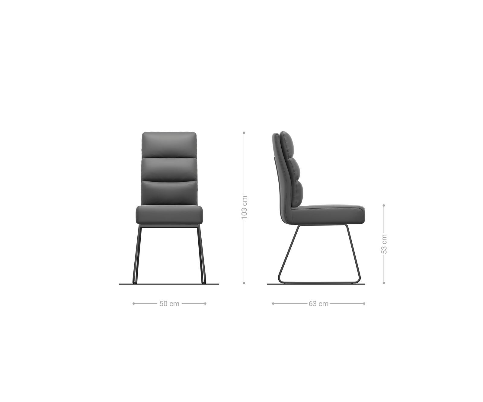 Chaise-de-salle-à-manger Pela-Flex microvelours gris antique pied trapèze acier inoxydable brossé ressorts ensachés 5 Chaise-de-salle-à-manger Pela-Flex microvelours gris antique pied trapèze acier inoxydable brossé ressorts ensachés 5