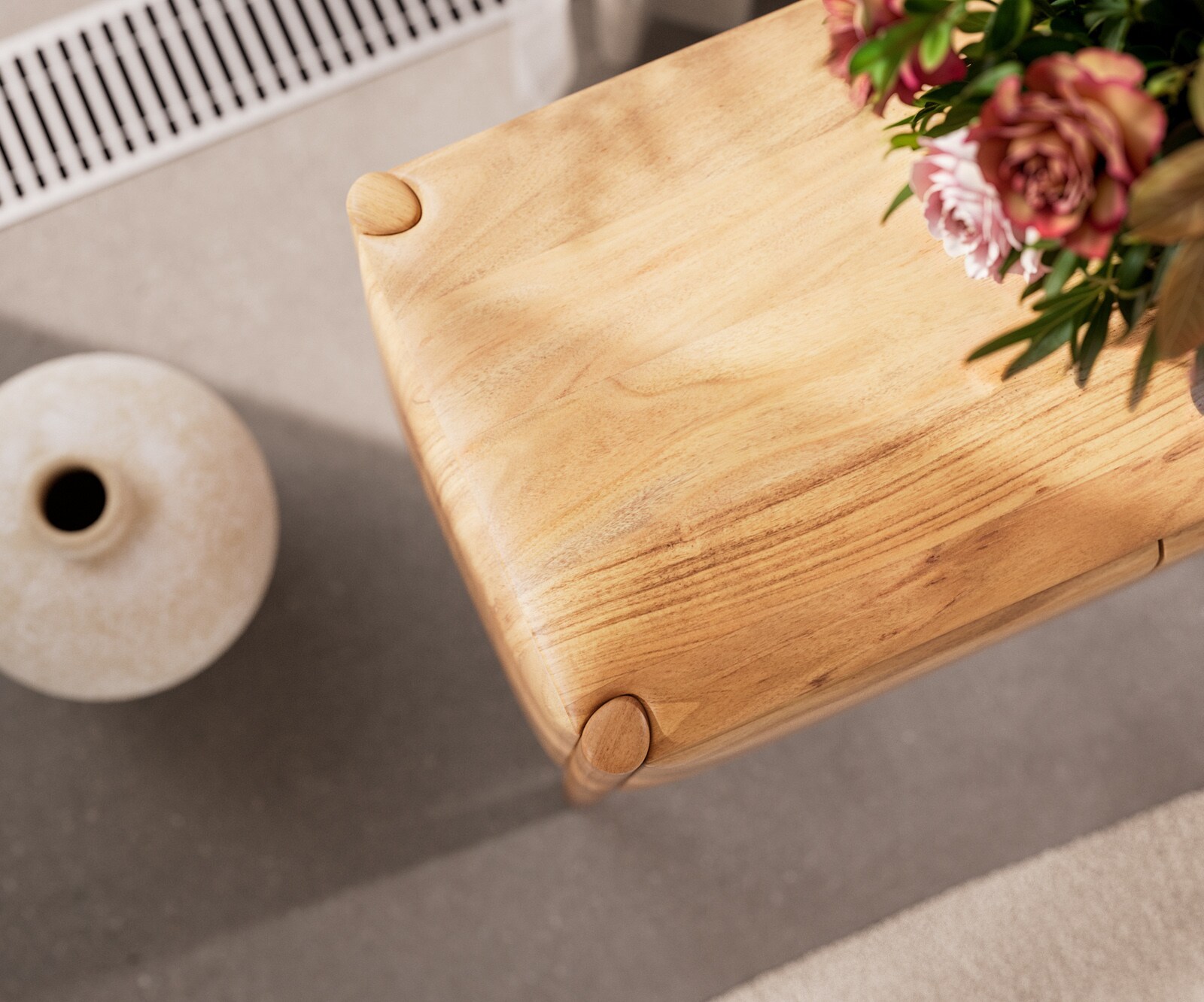 Meuble-TV Simcha 200 cm acacia naturel 4 portes 3