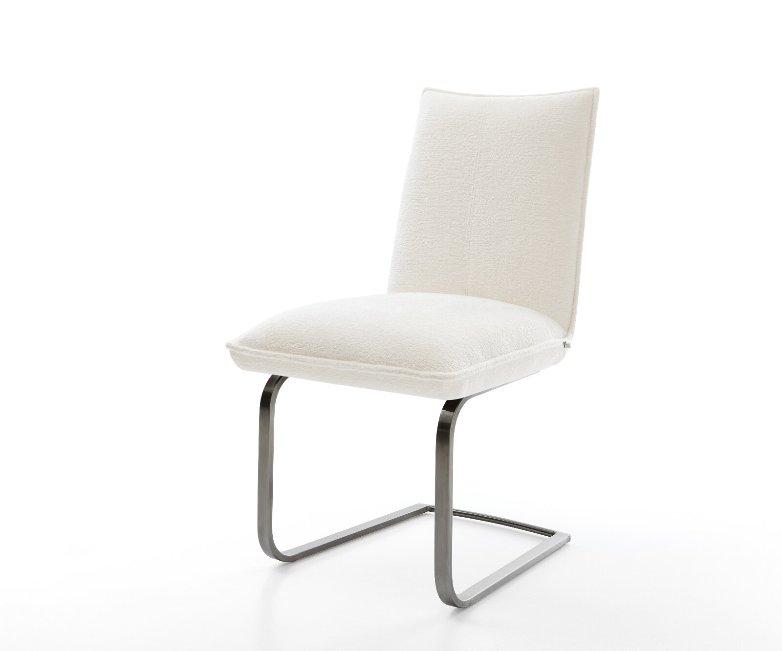 Cantilever Lelio-Flex bouclé doux beige pied cantilever plat grafiete resorts ensachés 1