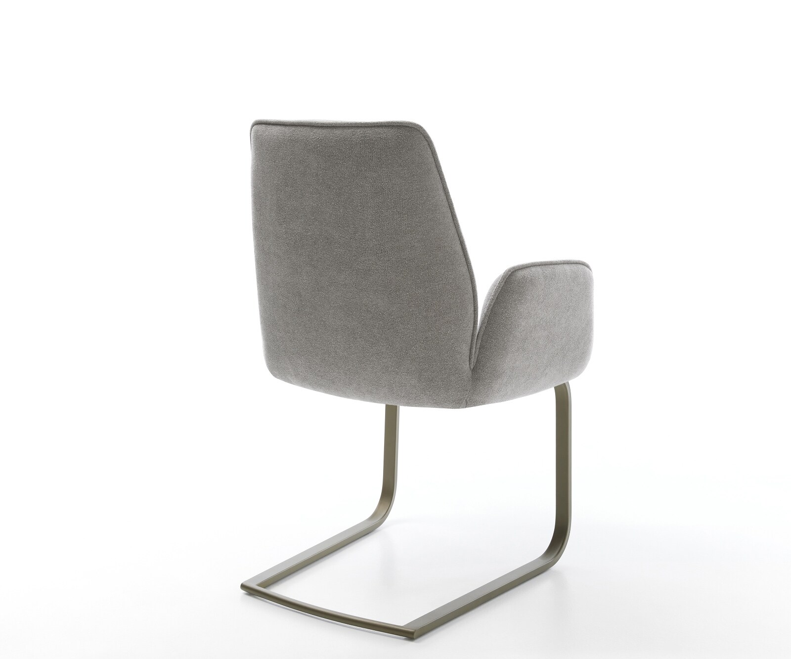 Cantilever Zoa-Flex tissu structuré doux gris pied cantilever plat aspect titane resorts ensachés 5