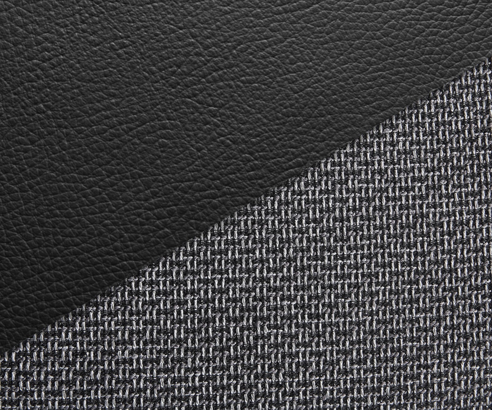 Canapé-Panoramique Clovis XL Canapé modulable noir avec tabouret  2