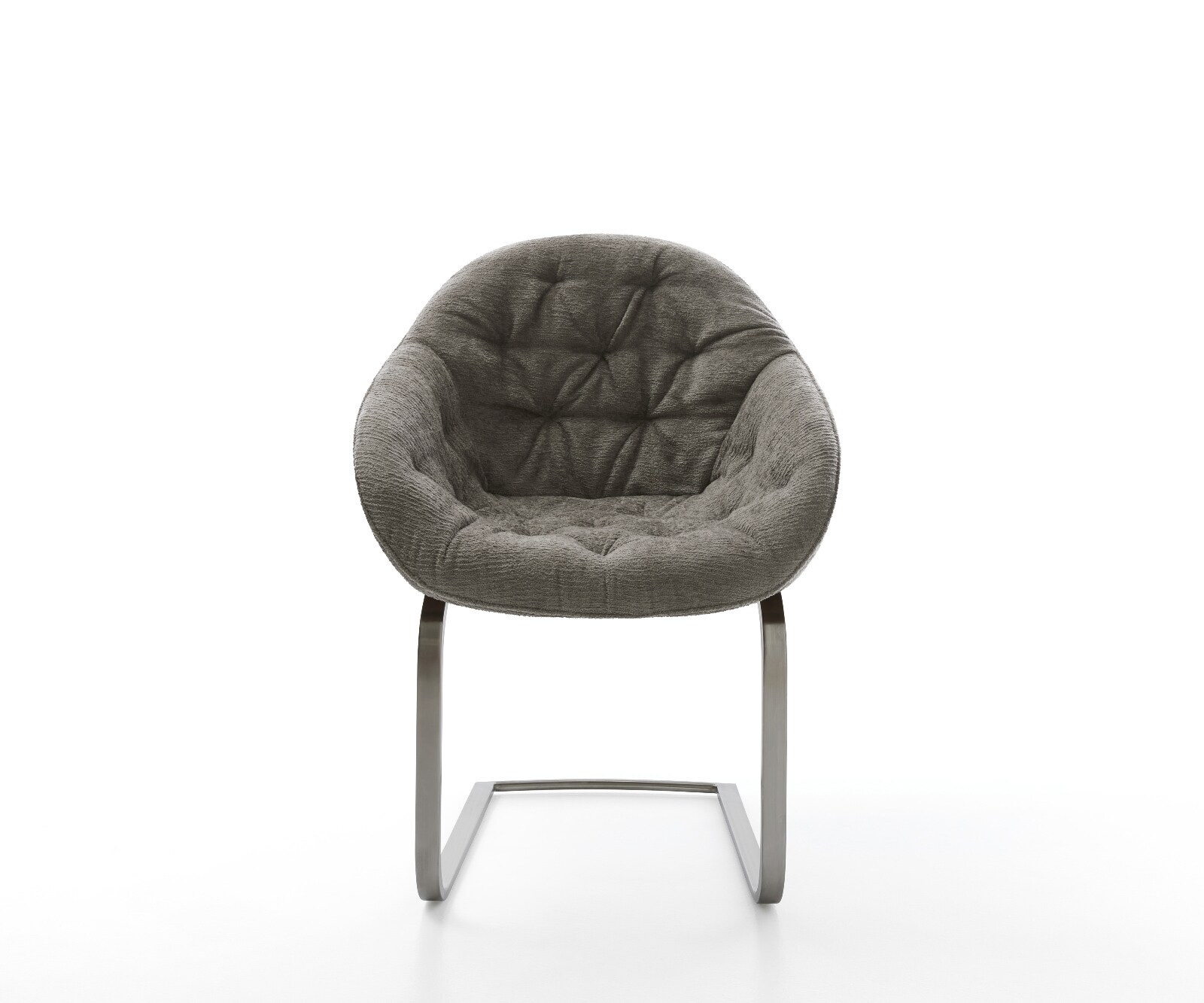 Cantilever Gaio-Flex bouclé doux couleur boue pied cantilever plat grafiete 1