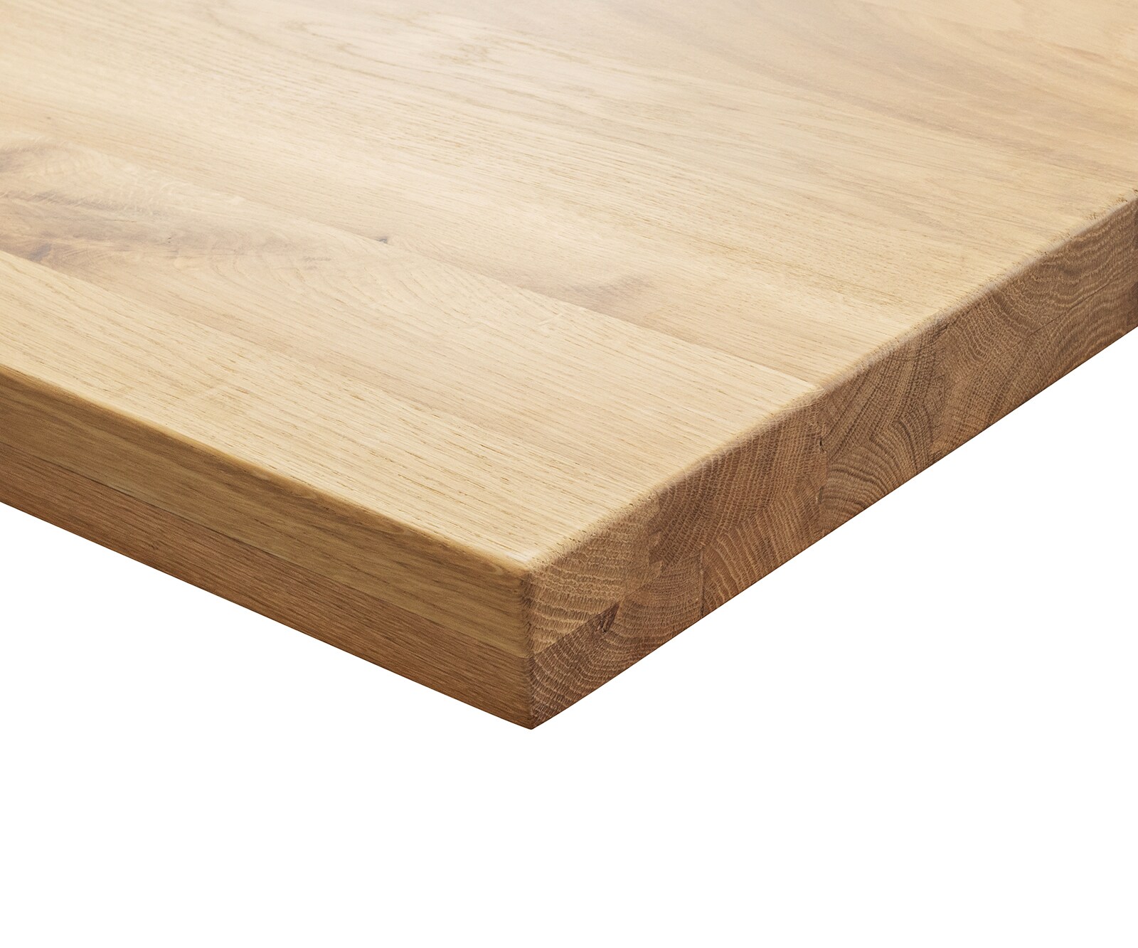 Table à manger Edge 300x100 chêne nature acier inoxydable large 7