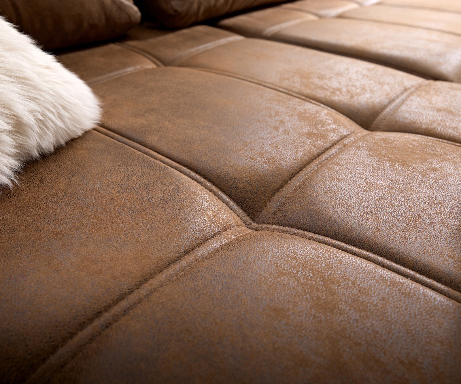 Canapé Loana 275x185 cm marron avec fonction lit 5
