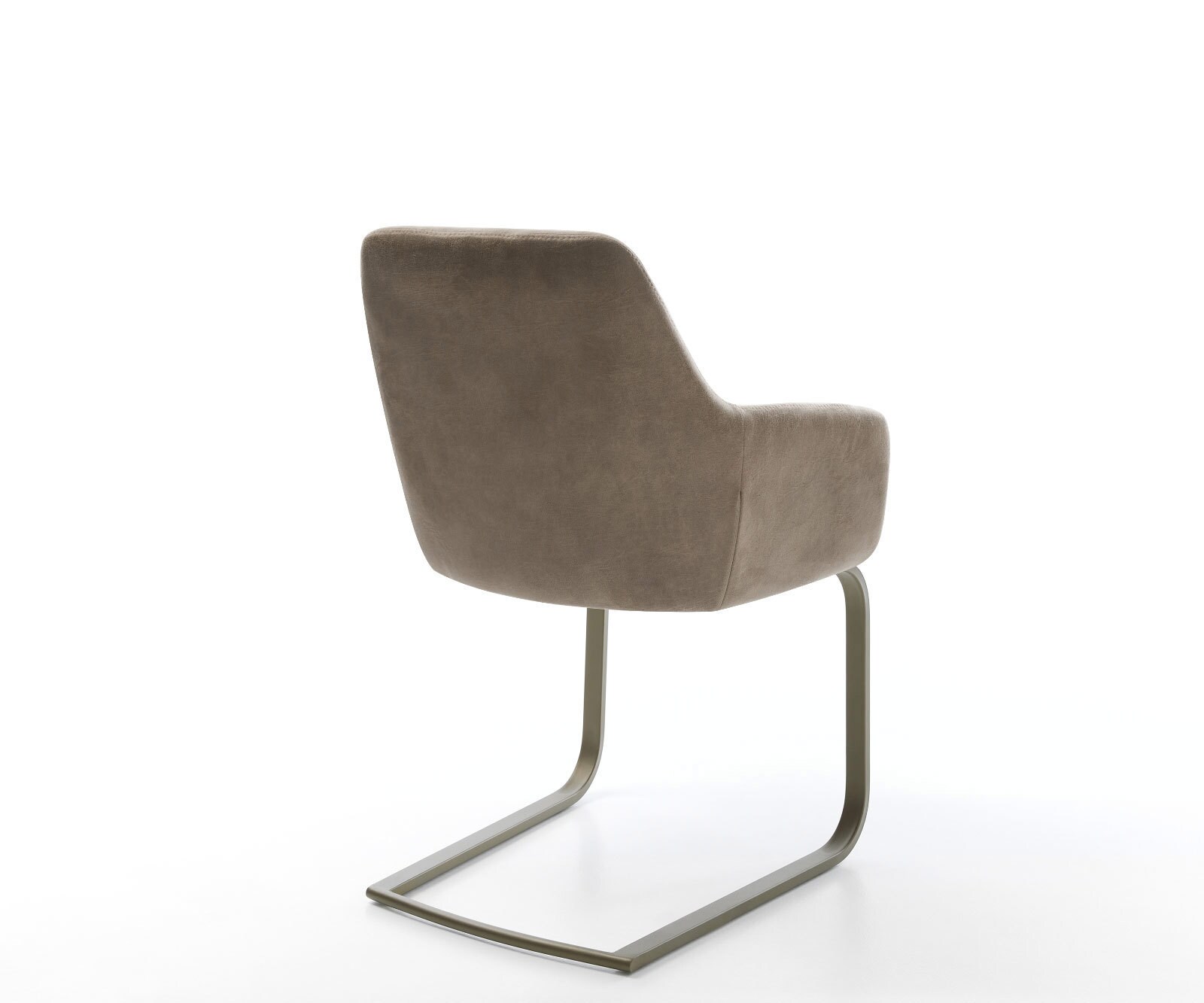 Cantilever Pejo-Flex microvelours anthracite vintage pied cantilever plat aspect titane ressorts ensachés 4