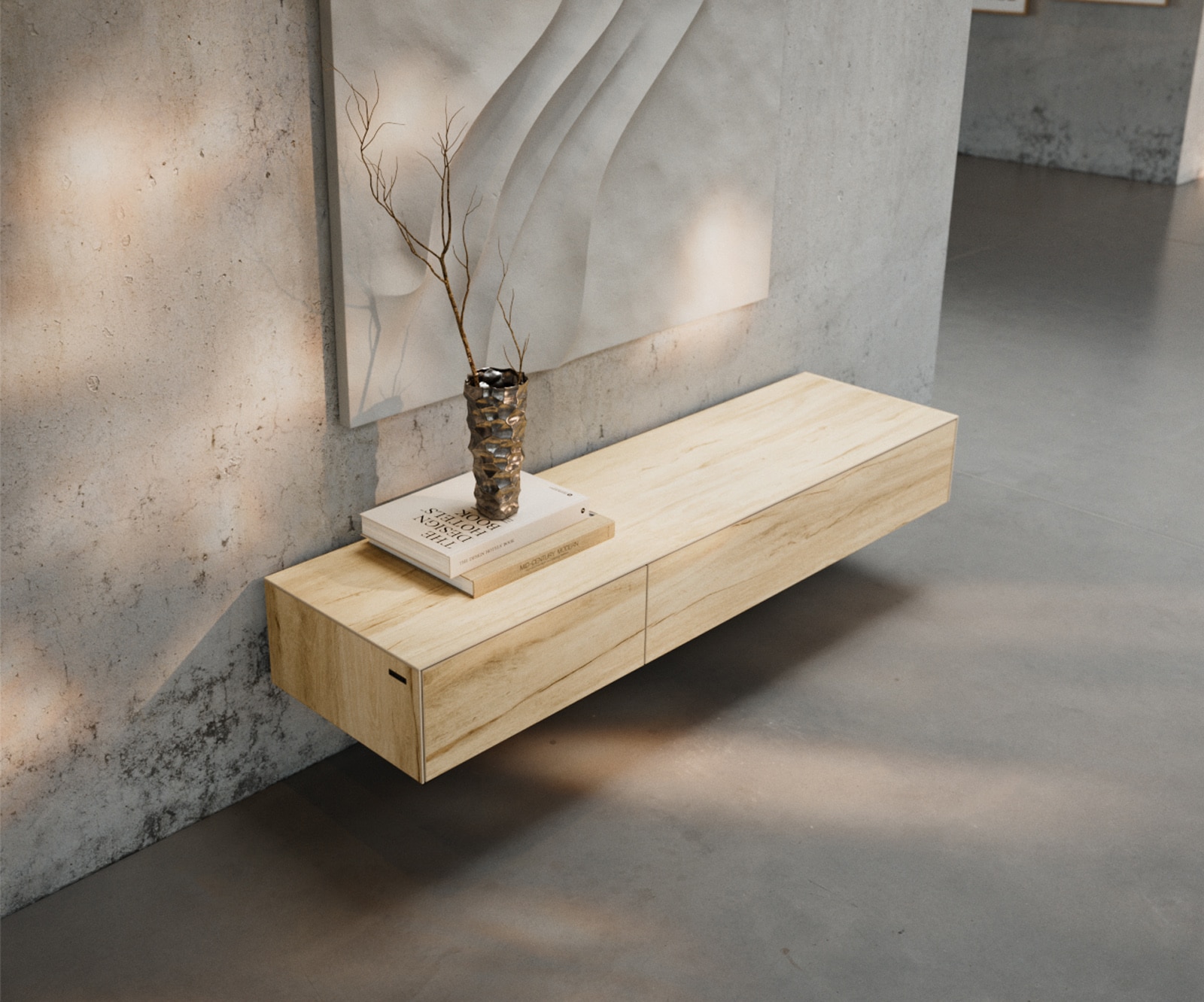 Meuble-TV Cuor 150 cm Céramique Laminam® Sabbia Teinte chêne 1 Clapet 1 Tiroir Flottant 5 Meuble-TV Cuor 150 cm Céramique Laminam® Sabbia Teinte chêne 1 Clapet 1 Tiroir Flottant 5