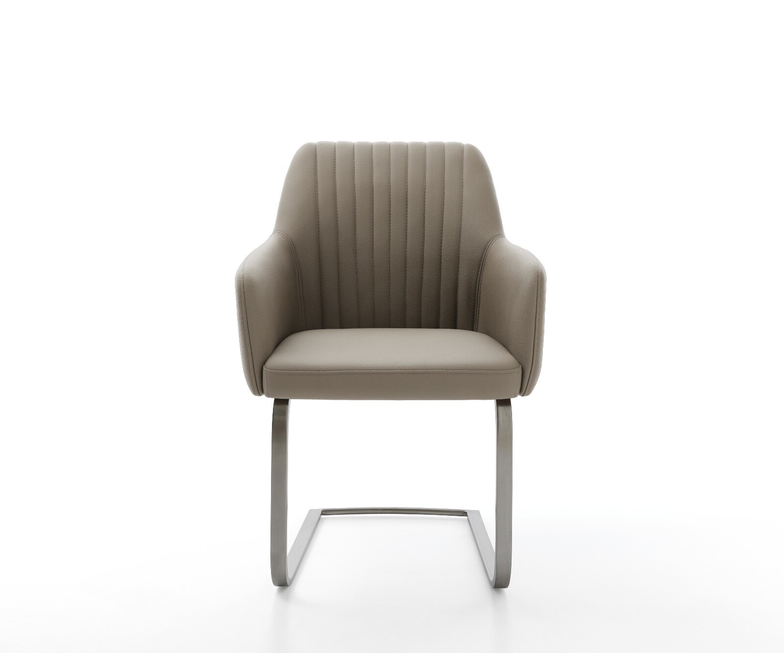 Cantilever Greg-Flex cuir de vache couleur boue pied cantilever plat grafiete ressorts ensachés 2