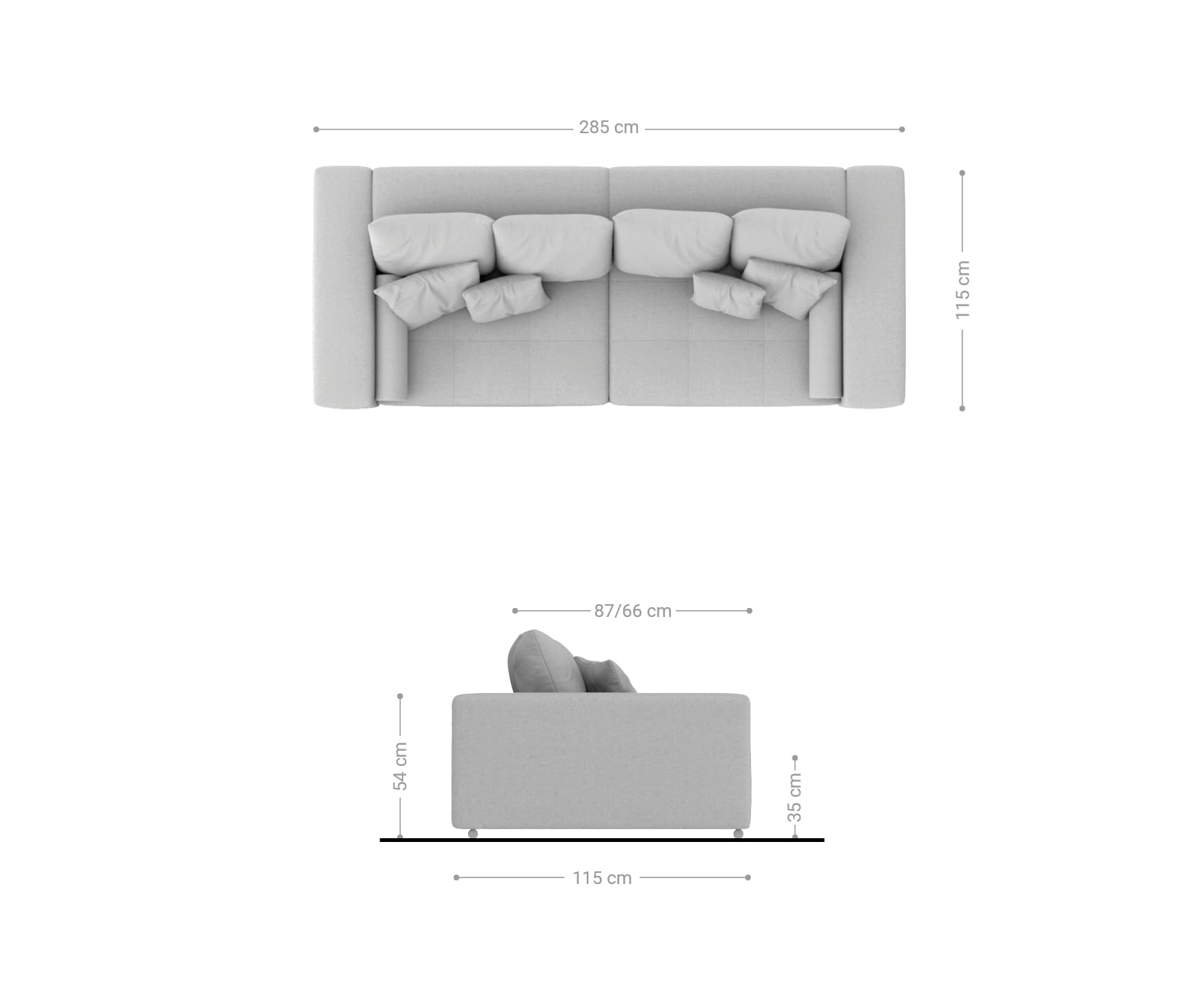 Grand Canapé Marbeya 285x115 cm marron optique antique avec 10 coussins grand canapé 1 Grand Canapé Marbeya 285x115 cm marron optique antique avec 10 coussins grand canapé 1