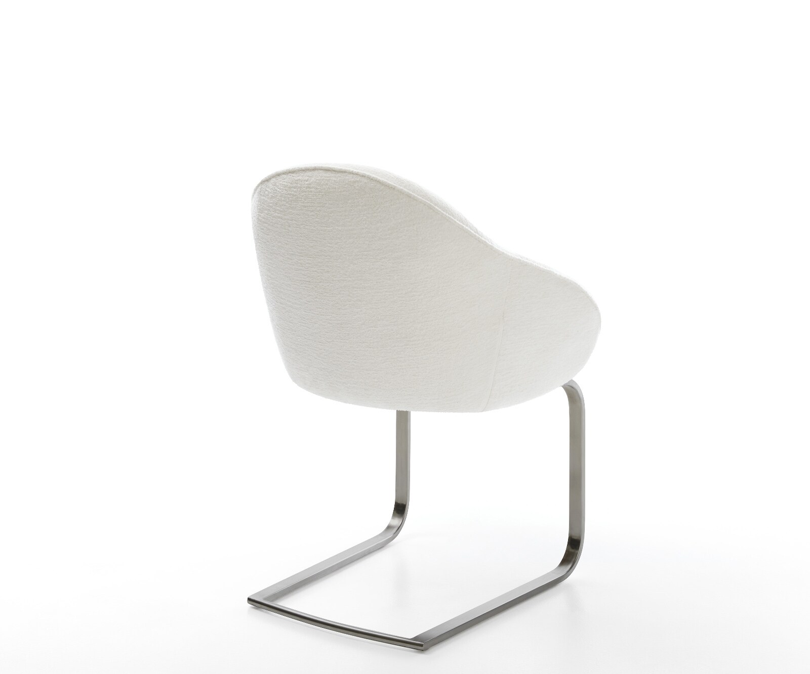 Cantilever Gaio-Flex bouclé doux beige pied cantilever plat grafiete 4