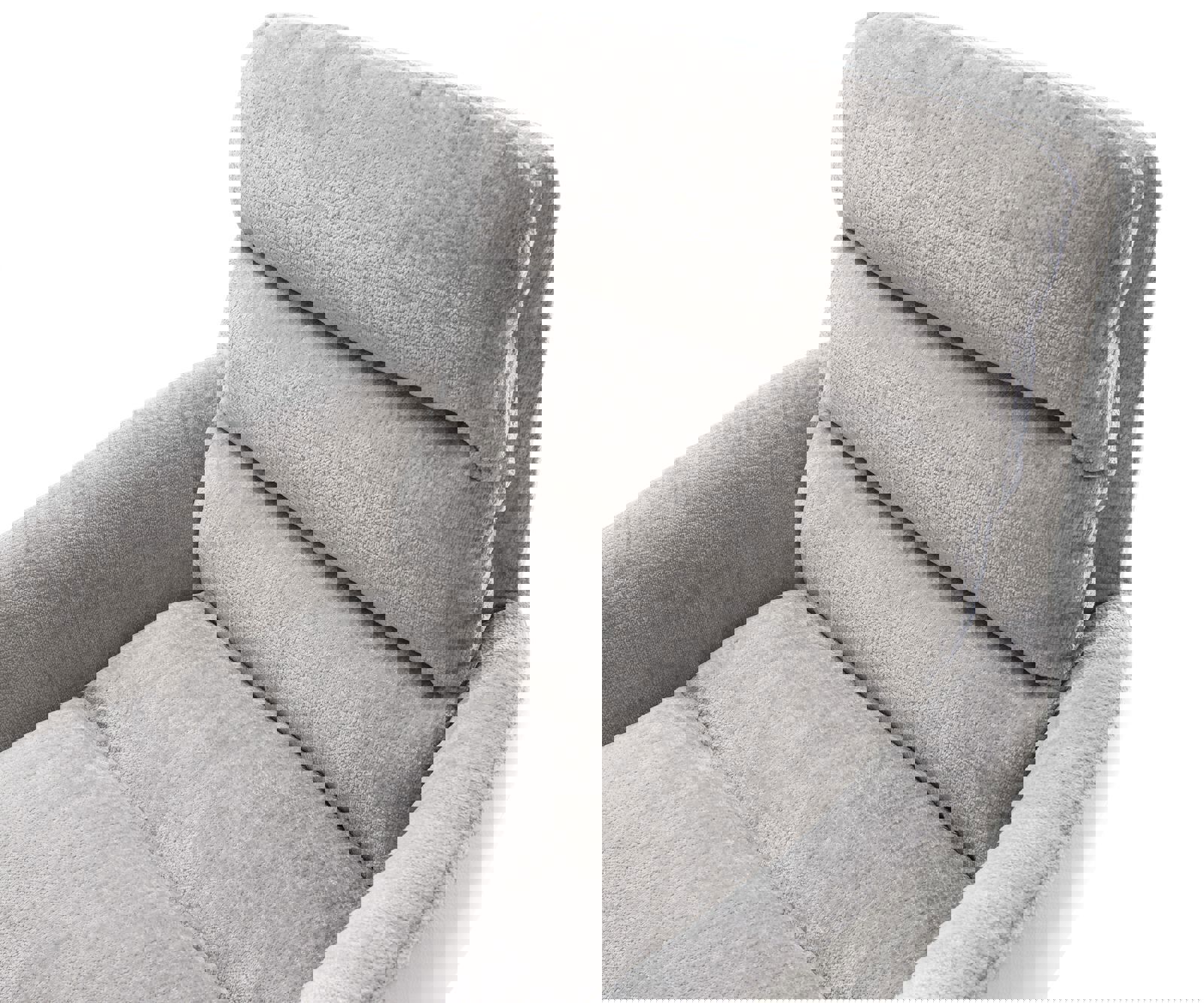 Chaise-pivotante Abelia-Flex avec accoudoirs tissu mixte cuir de vache blanc-gris argenté pied croisé large blanc pivotement sur 360° fonction bascule 3 Chaise-pivotante Abelia-Flex avec accoudoirs tissu mixte cuir de vache blanc-gris argenté pied croisé large blanc pivotement sur 360° fonction bascule 3