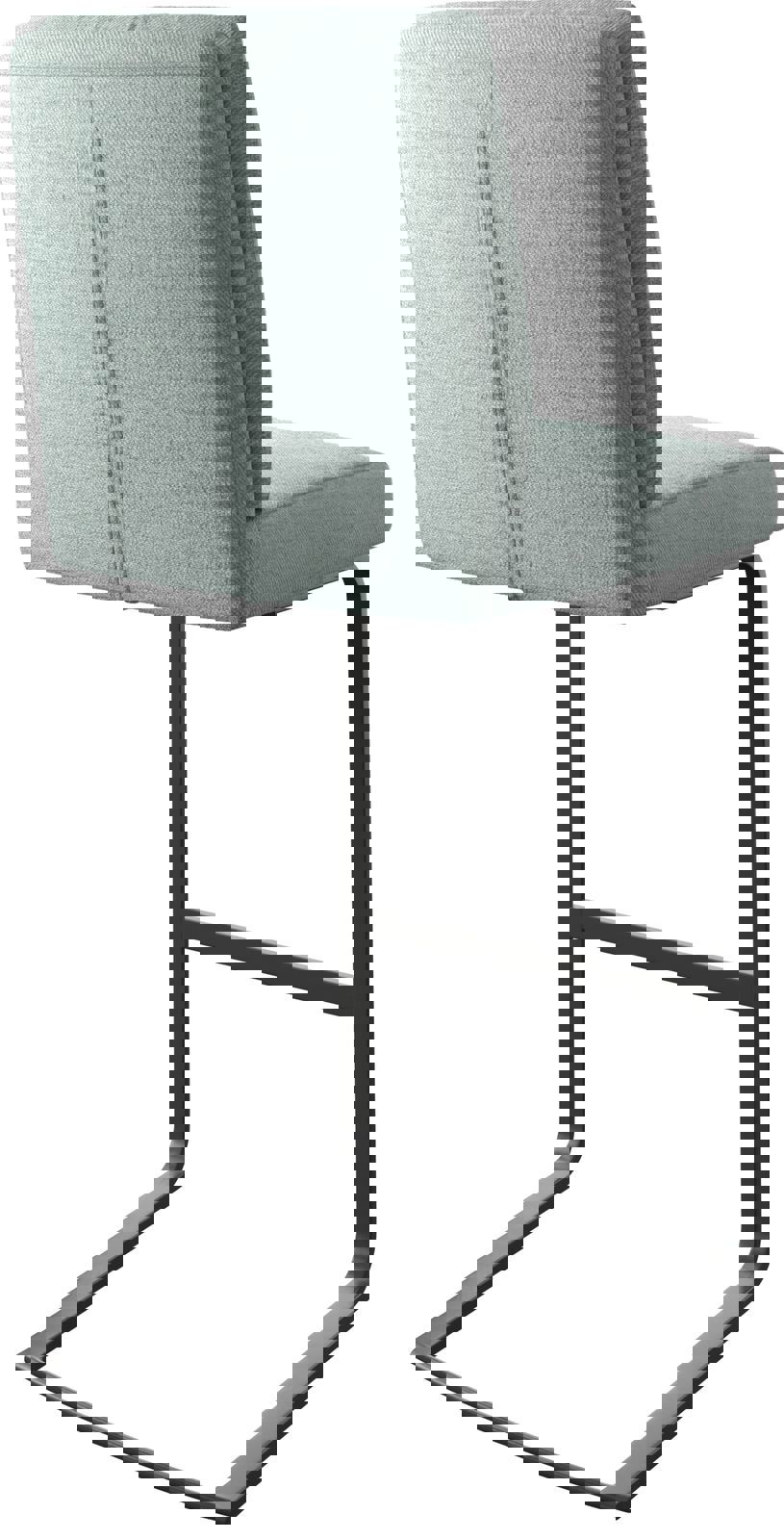 Chaise-de-bar Pela-Flex rayures menthe chaise cantilever métal plat 4