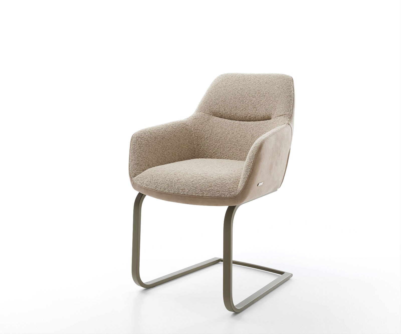 Cantilever Pejo-Flex tissu mixte couleur boue pied cantilever plat aspect titane ressorts ensachés Cantilever Pejo-Flex tissu mixte couleur boue pied cantilever plat aspect titane ressorts ensachés