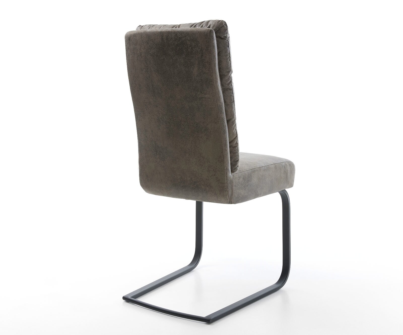 Cantilever Pela-Flex microvelours gris antique pied cantilever plat noir ressorts ensachés 4 Cantilever Pela-Flex microvelours gris antique pied cantilever plat noir ressorts ensachés 4