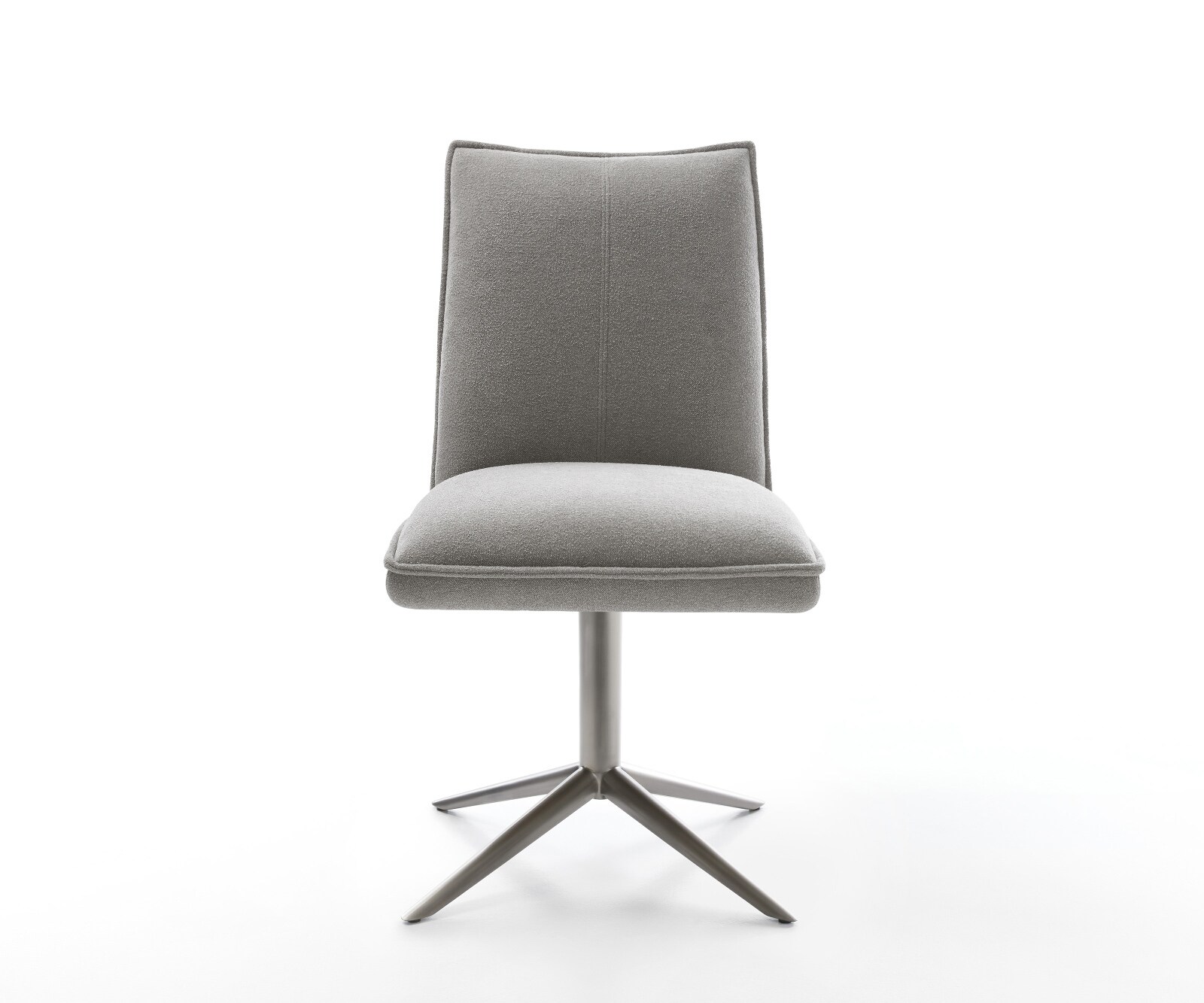 Chaise-pivotante Lelio-Flex tissu structuré doux gris pied de chaise 4 branches grafiete pivotement sur 360° fonction bascule resorts ensachés 1