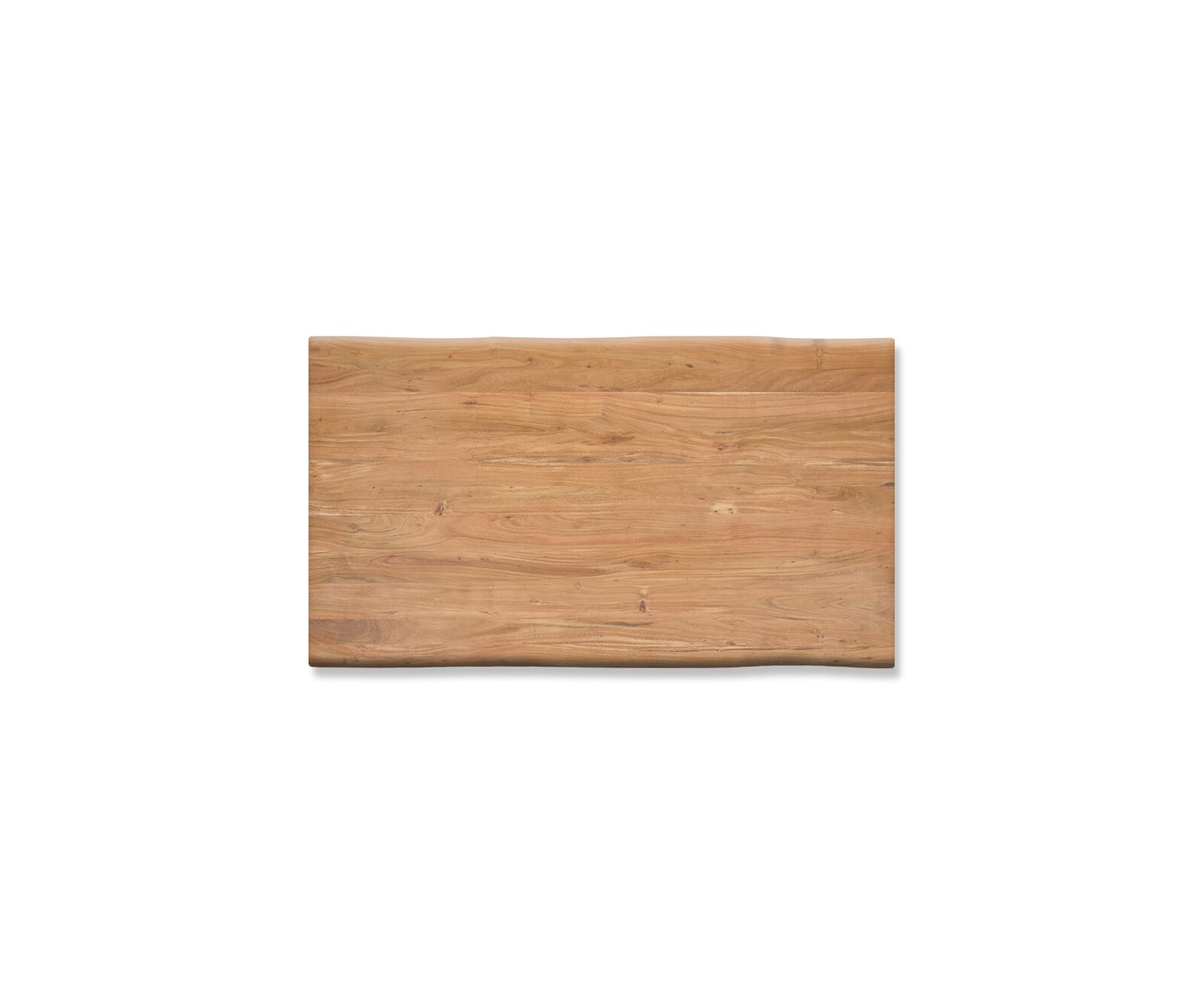 Table-à-manger Edge 160x90cm XL acacia nature acier inoxydable large Live-Edge 3