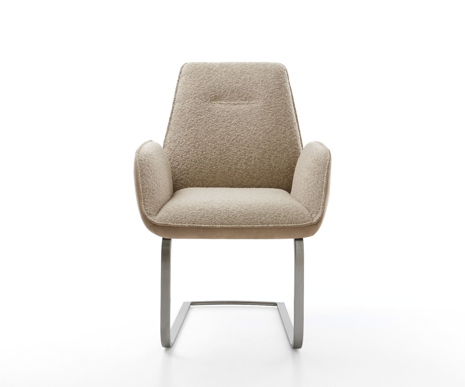 Cantilever Zoa-Flex tissu mixte couleur boue pied cantilever plat acier inoxydable brossé ressorts ensachés 1 Cantilever Zoa-Flex tissu mixte couleur boue pied cantilever plat acier inoxydable brossé ressorts ensachés 1