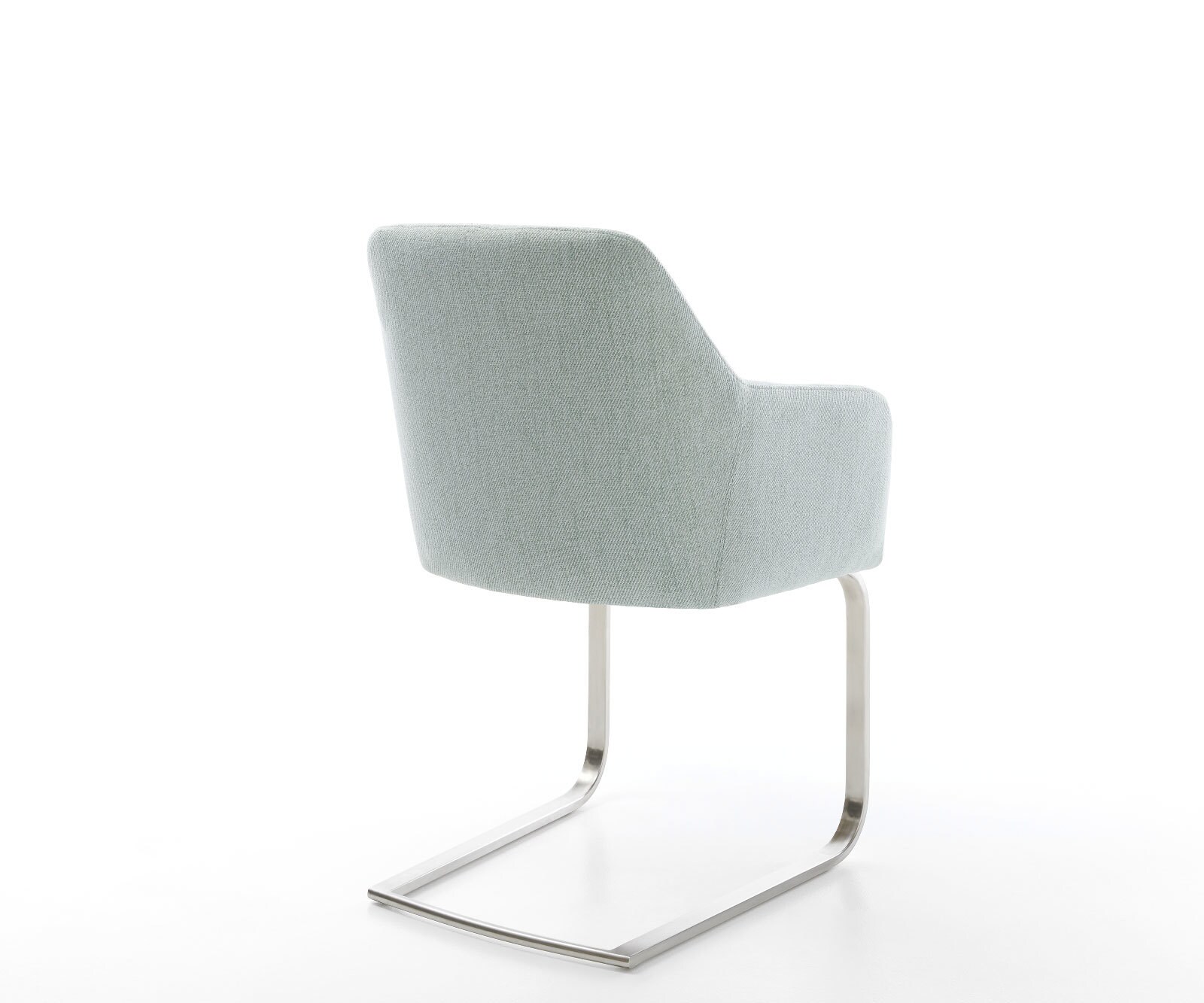 Cantilever Greg-Flex rayures Vert menthe pied cantilever plat acier inoxydable brossé 4