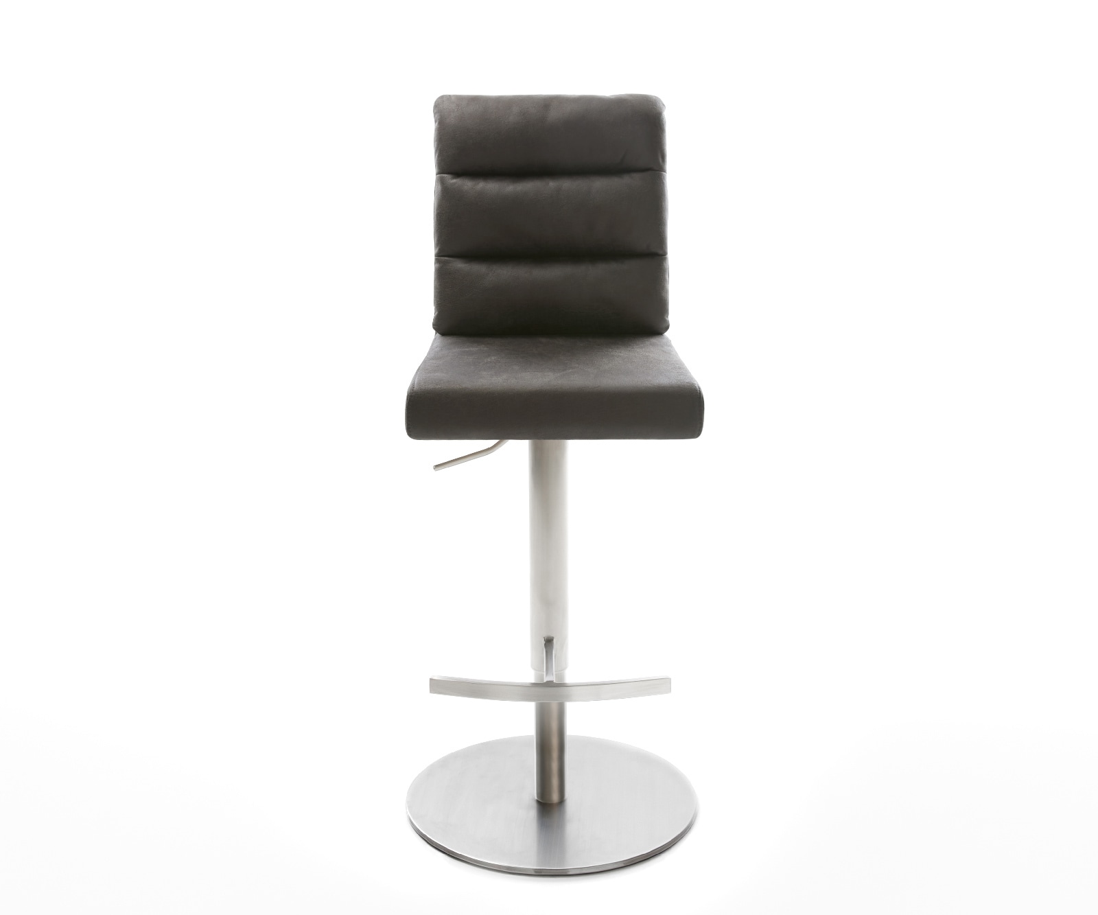 Chaise-de-bar Pela-Flex vintage anthracite base tournante réglable en haut acier inoxydable 4 Chaise-de-bar Pela-Flex vintage anthracite base tournante réglable en haut acier inoxydable 4