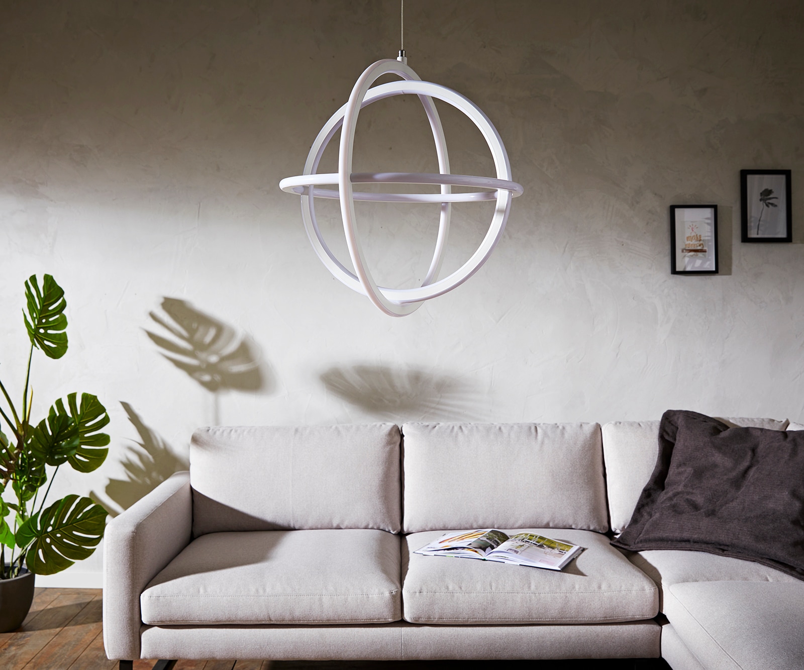 Plafonnier  Voluta  51x51x51 cm blanc LED 46W Lampe design 1 Plafonnier  Voluta  51x51x51 cm blanc LED 46W Lampe design 1