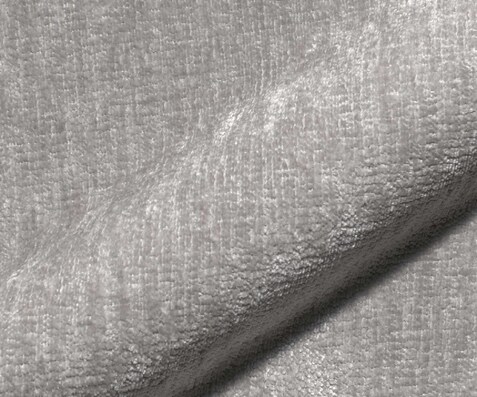 Échantillon de tissu Flex Chenille Gris argenté
