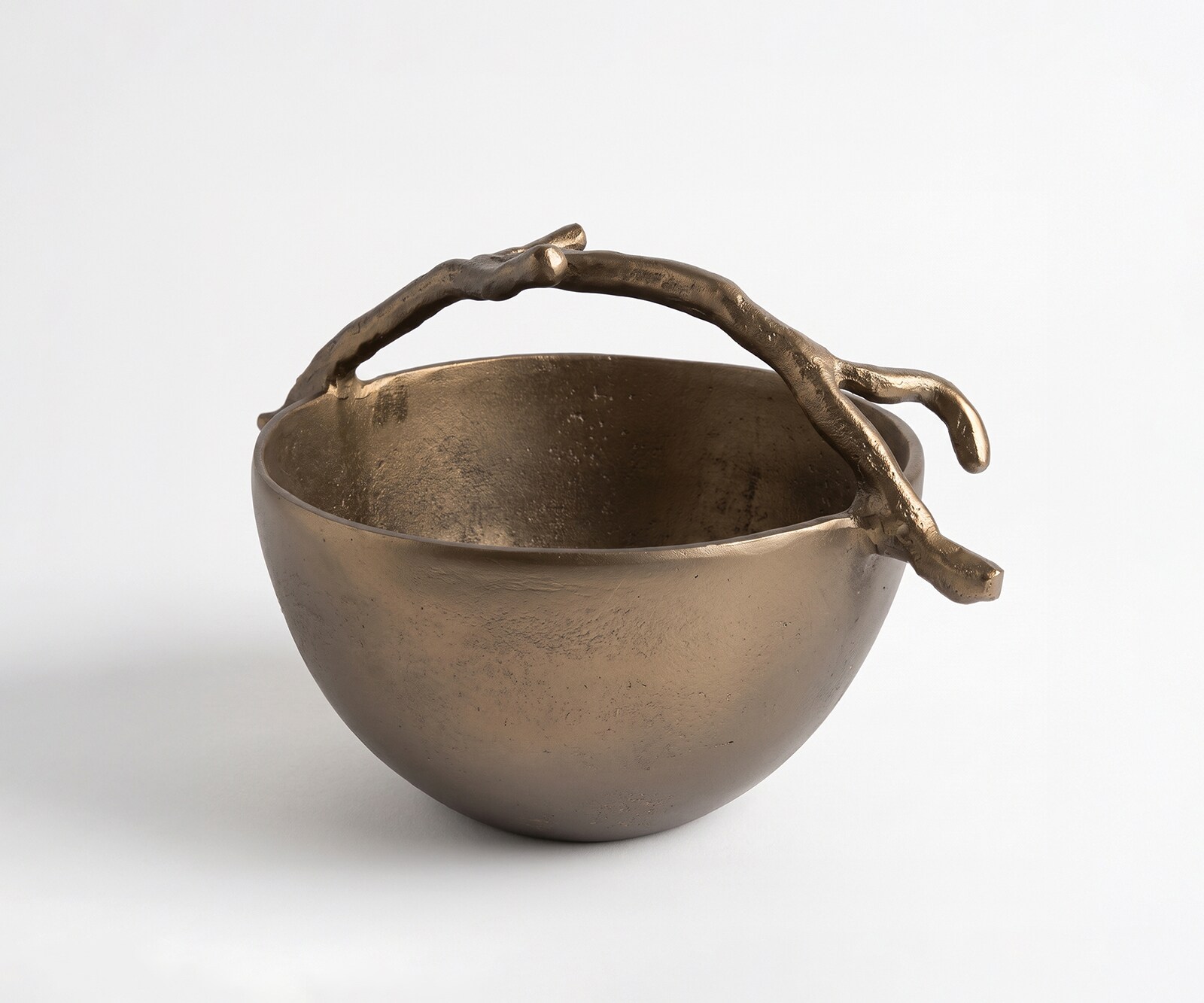 Coupe décorative Ramina l29 x P21 x H19 cm Aluminium Aurum Satin Moulée