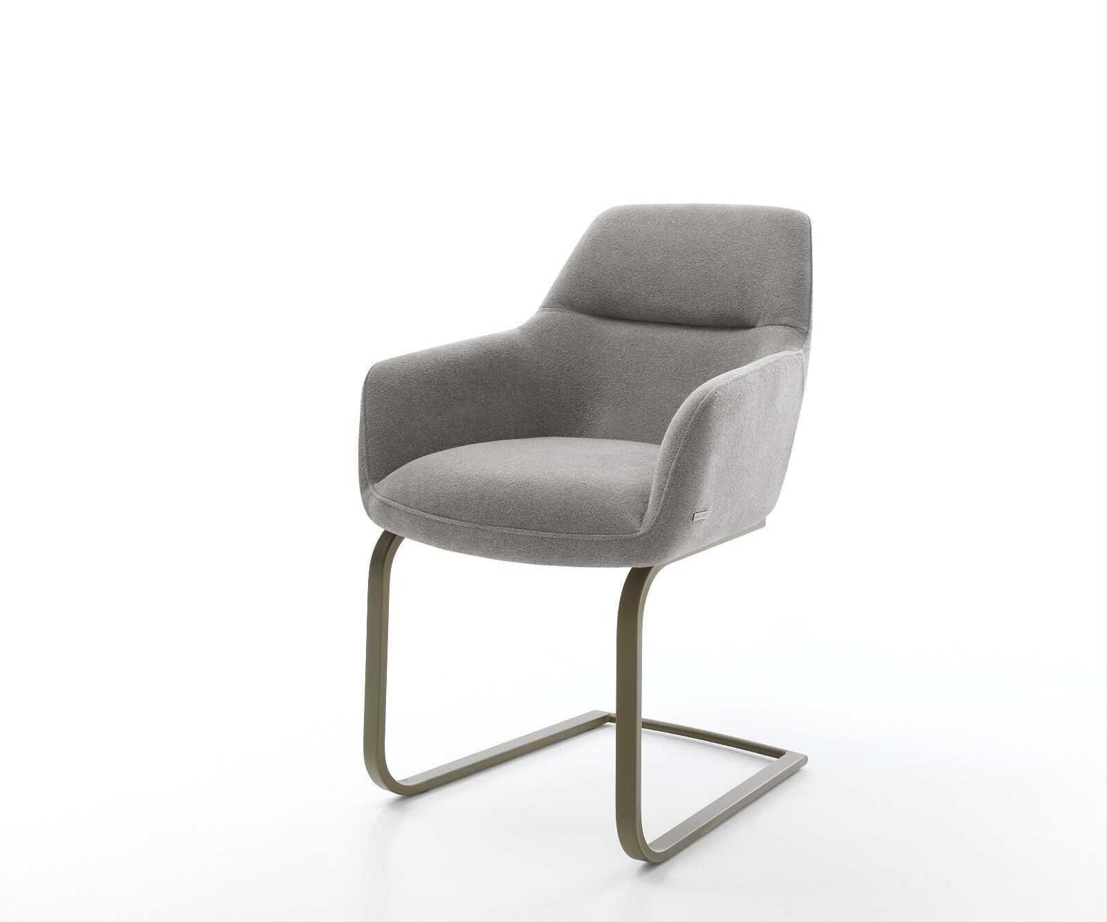 Cantilever Pejo-Flex tissu structuré doux gris pied cantilever plat aspect titane resorts ensachés 1