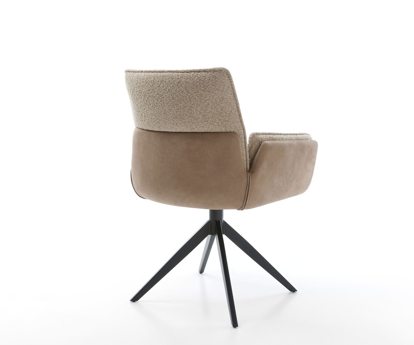 Chaise-pivotante Nela-Flex microvelours boue pied croisé large noir pivotement sur 360° fonction bascule 4 Chaise-pivotante Nela-Flex microvelours boue pied croisé large noir pivotement sur 360° fonction bascule 4