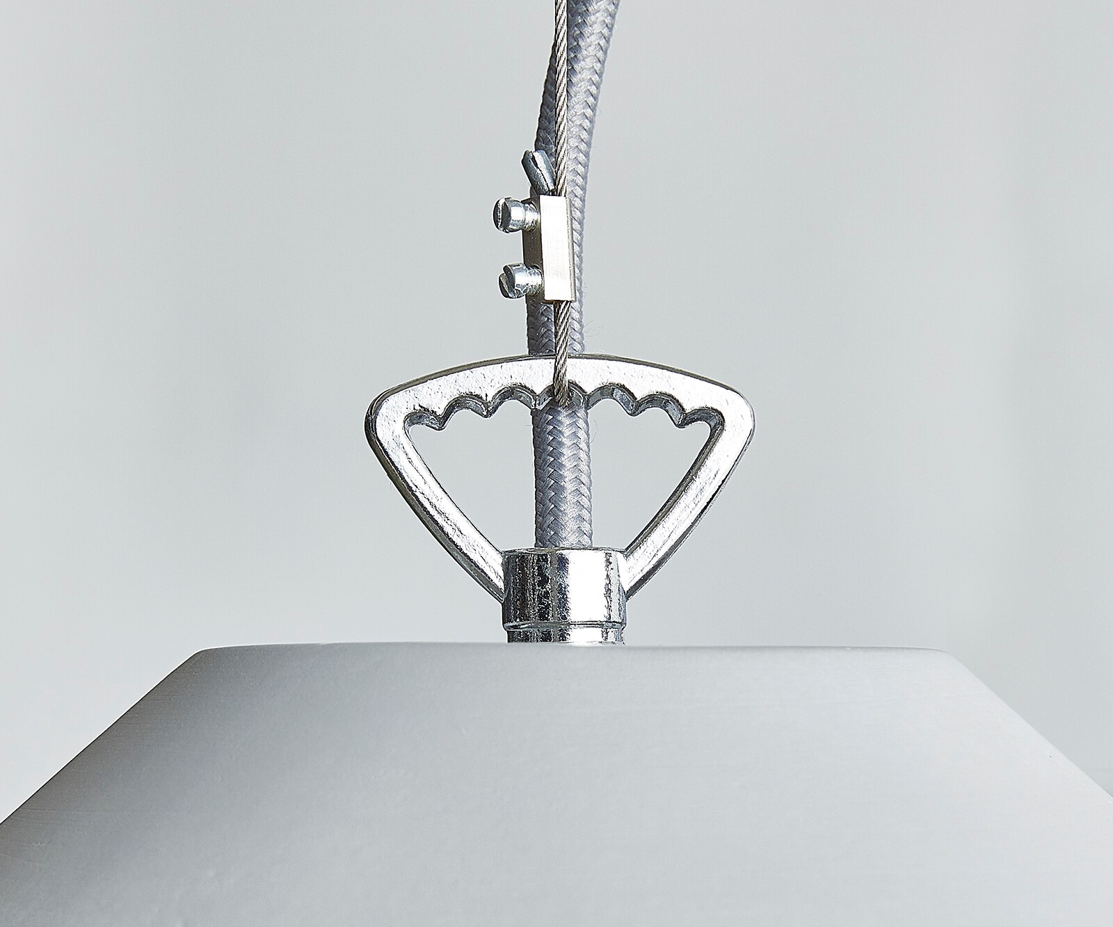 Lampe-à-suspension Fatua 40 cm béton 60 W lampe à suspension Pendentif lumineux 5