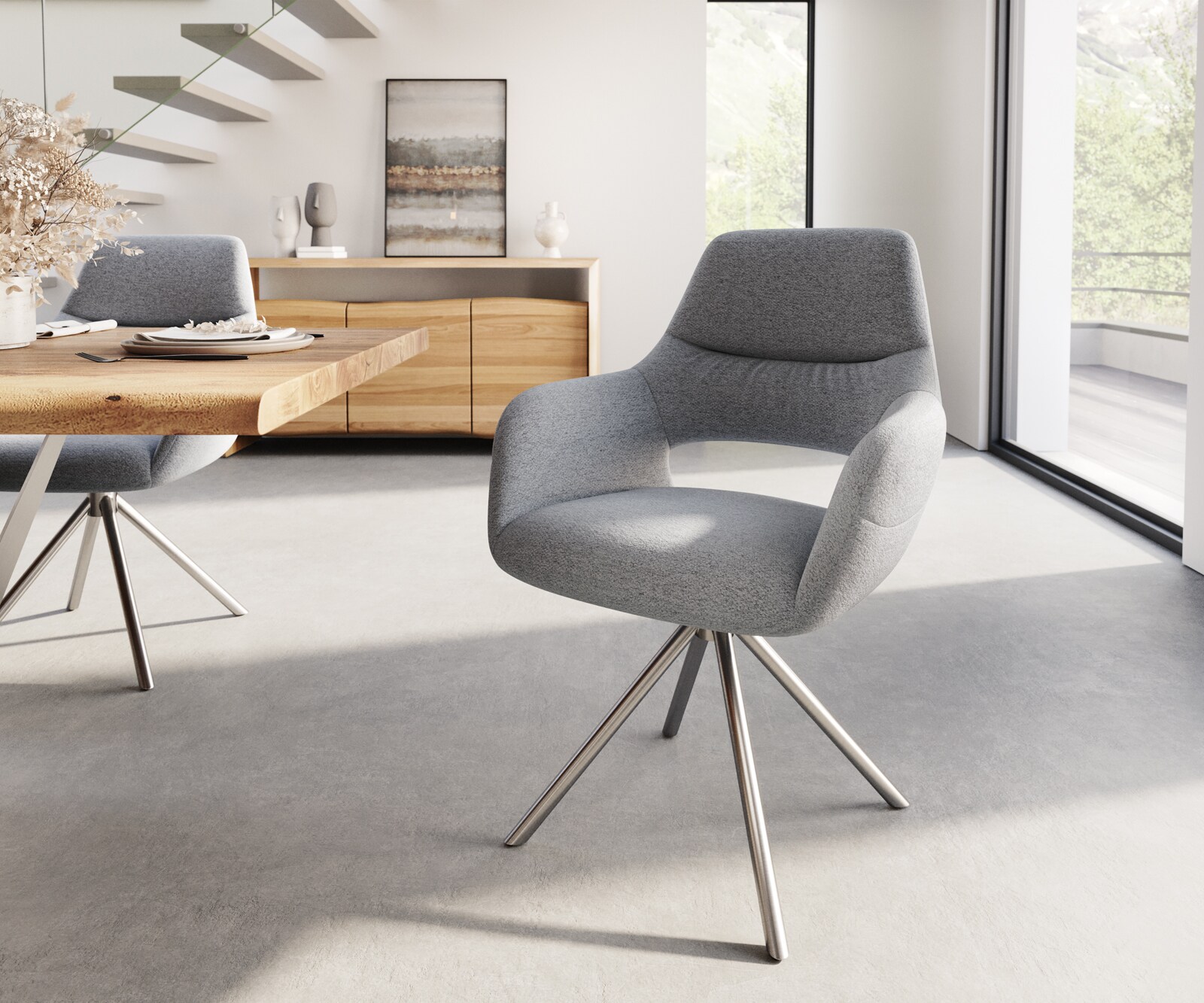 Chaise-de-salle-à-manger Yago-Flex Chaise rembourrée 1