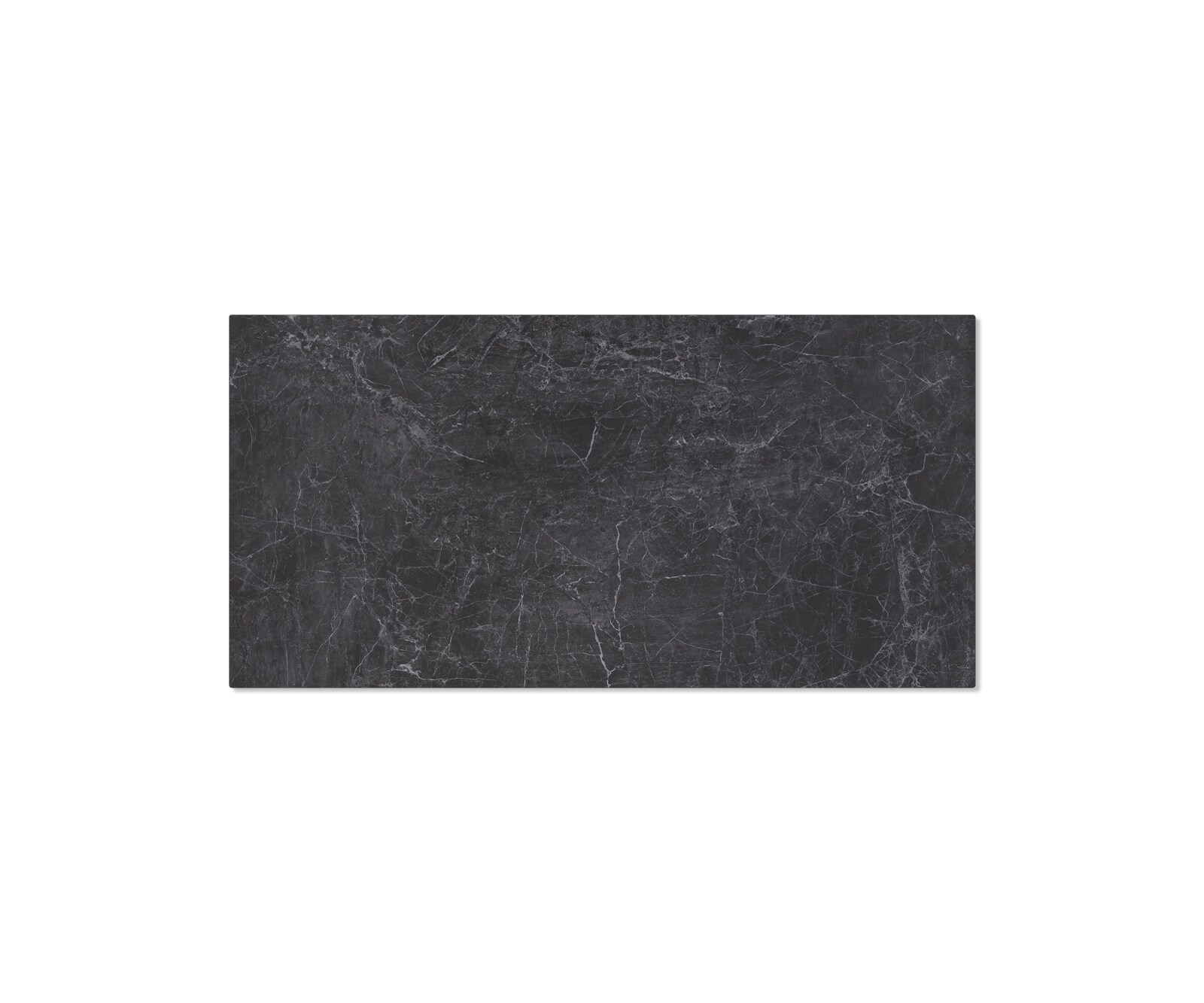 Table-à-manger Edge 200x100cm Laminam® céramique gris pieds milieu acier plat noir 3