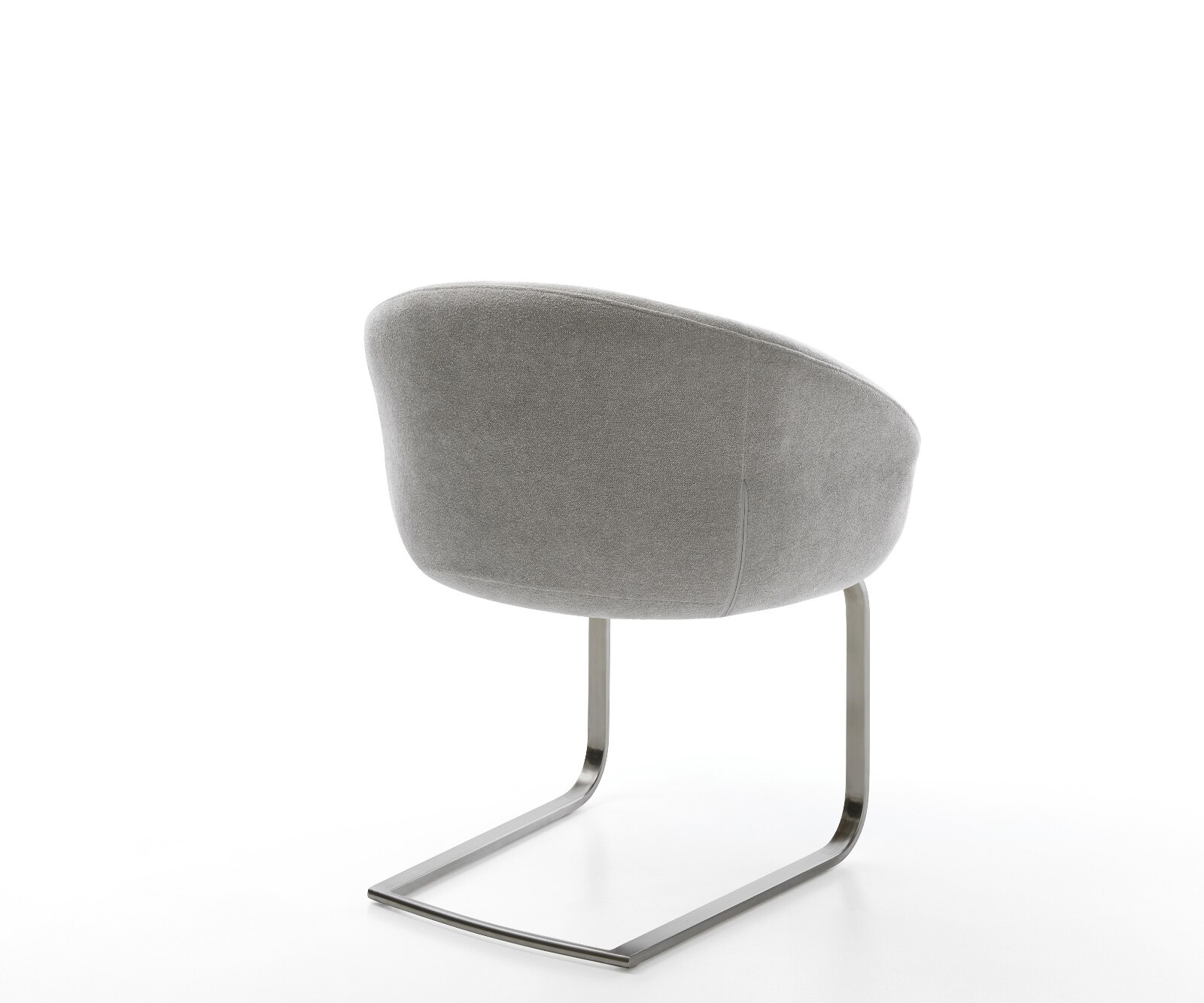 Cantilever Vinka-Flex avec accoudoirs tissu structuré doux gris pied cantilever plat grafiete resorts ensachés 5