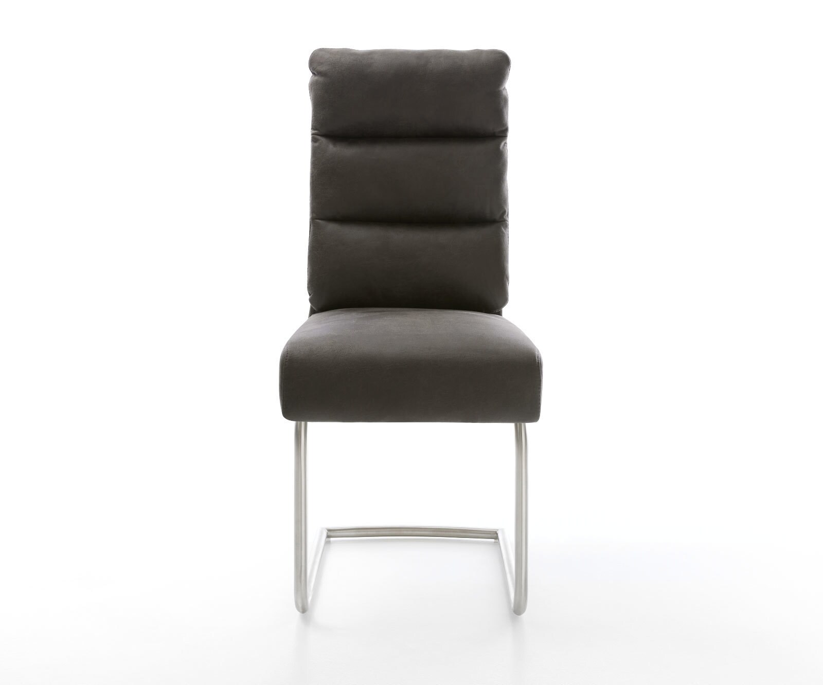 Cantilever Pela-Flex microvelours anthracite vintage pied cantilever rond acier inoxydable brossé ressorts ensachés 1 Cantilever Pela-Flex microvelours anthracite vintage pied cantilever rond acier inoxydable brossé ressorts ensachés 1