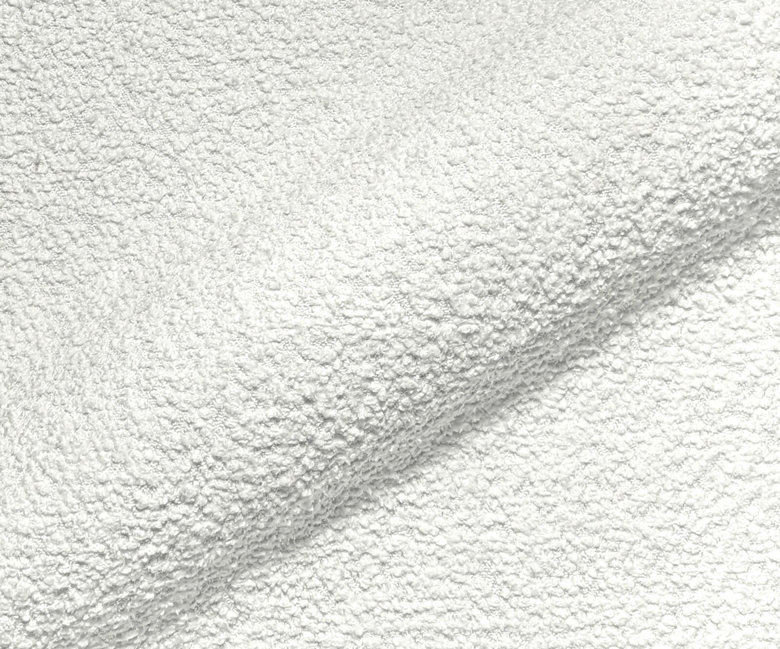 Échantillon de tissu Bouclé Crème - blanc