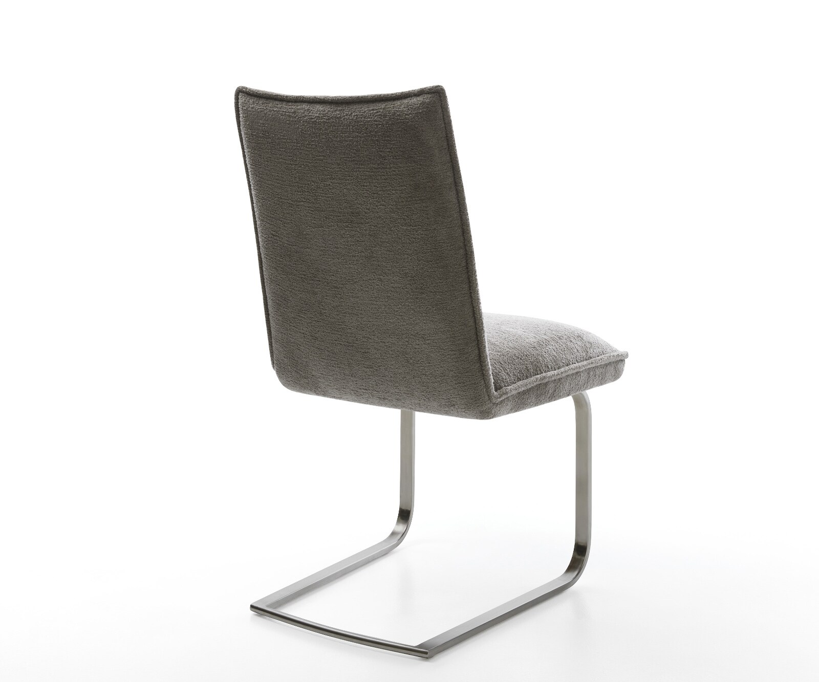 Cantilever Lelio-Flex bouclé doux couleur boue pied cantilever plat grafiete resorts ensachés 5