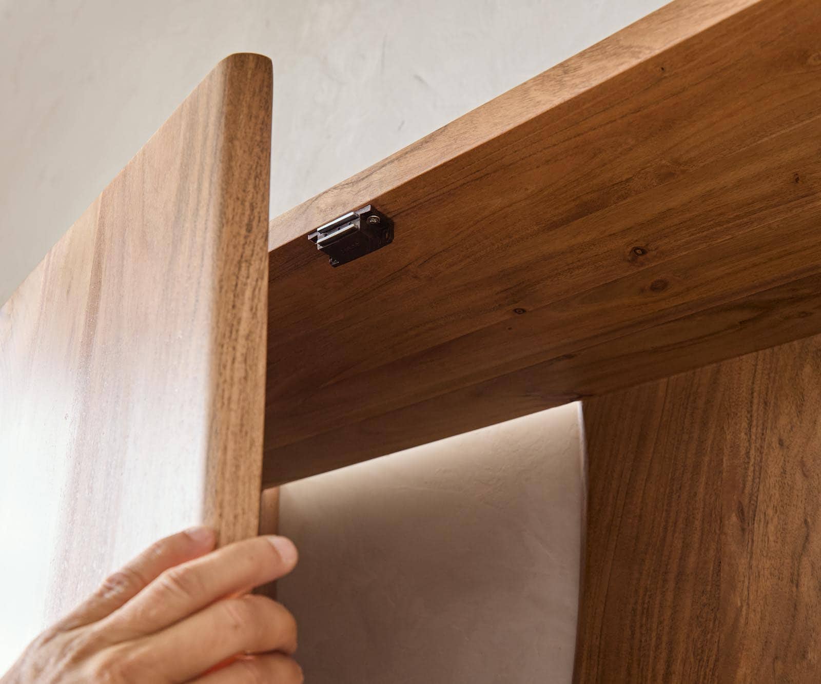 Étagère Live-Edge 140x195 cm Acacia Naturel 2 portes 6 Étagère Live-Edge 140x195 cm Acacia Naturel 2 portes 6