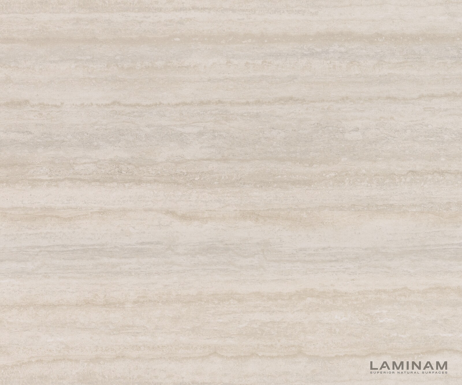 Buffet Cuor 150 cm Céramique Laminam® Travertino Bianco Crème-blanc 3 Portes Pied optique flottant Verre acrylique 3
