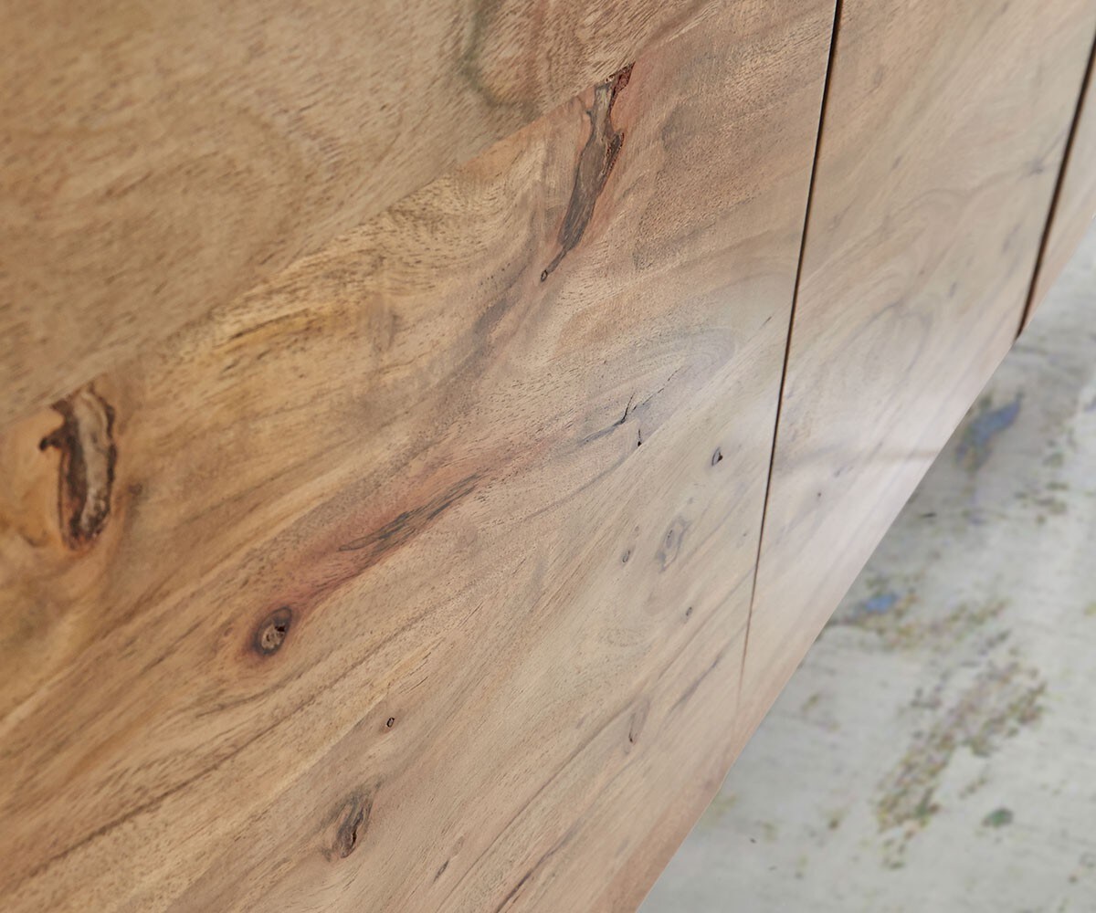 Buffet Live-Edge 172 cm acacia nature 4 portes 4 tiroirs buffet 6
