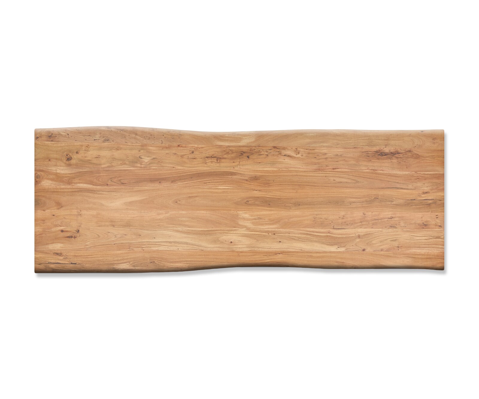 Table-à-manger Edge 280x100cm XL acacia nature acier inoxydable large Live-Edge 4