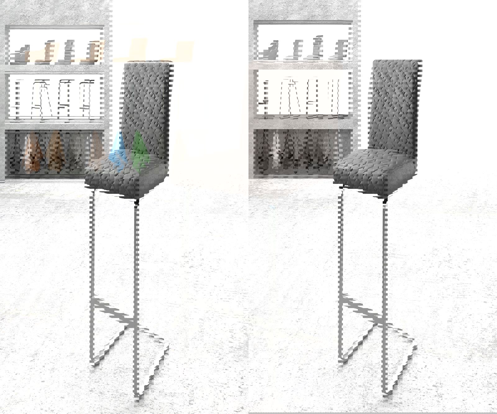 Chaise-de-bar Earnest-Flex chaise rembourrée